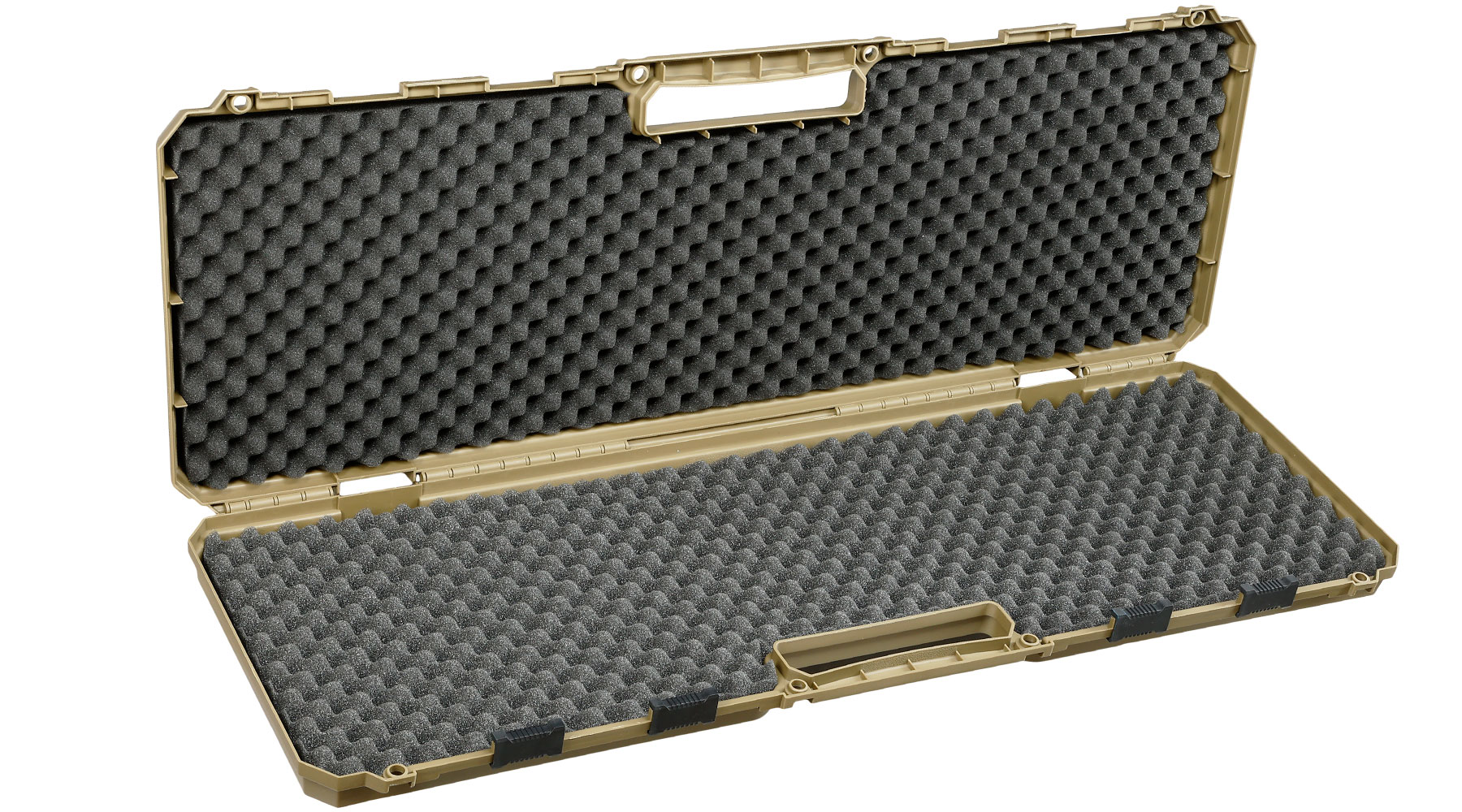 MAX Tactical Hard Case Waffenkoffer 100 x 35 x 10 cm Waben-Schaumstoff oliv Bild 4