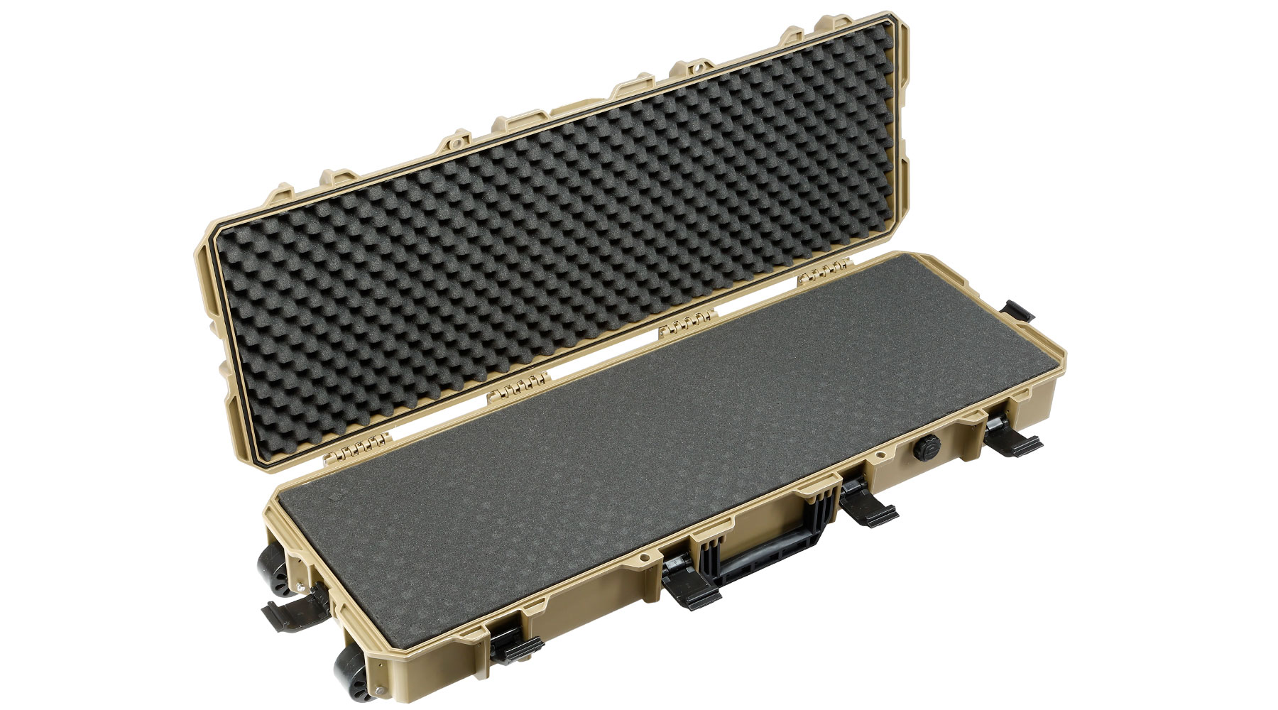 MAX Tactical Large Hard Case Waffenkoffer / Trolley 102 x 36,5 x 14,5 cm PnP-Schaumstoff oliv Bild 5