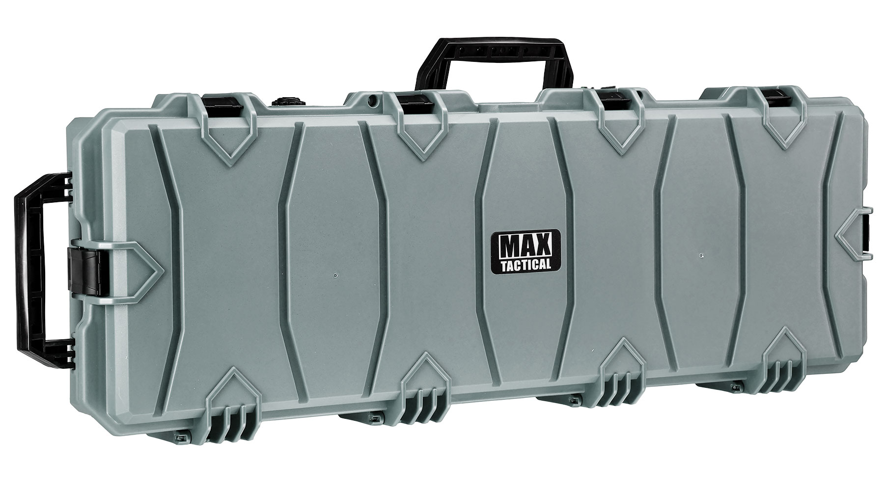 MAX Tactical Large Hard Case Waffenkoffer / Trolley 102 x 36,5 x 14,5 cm PnP-Schaumstoff grau Bild 1