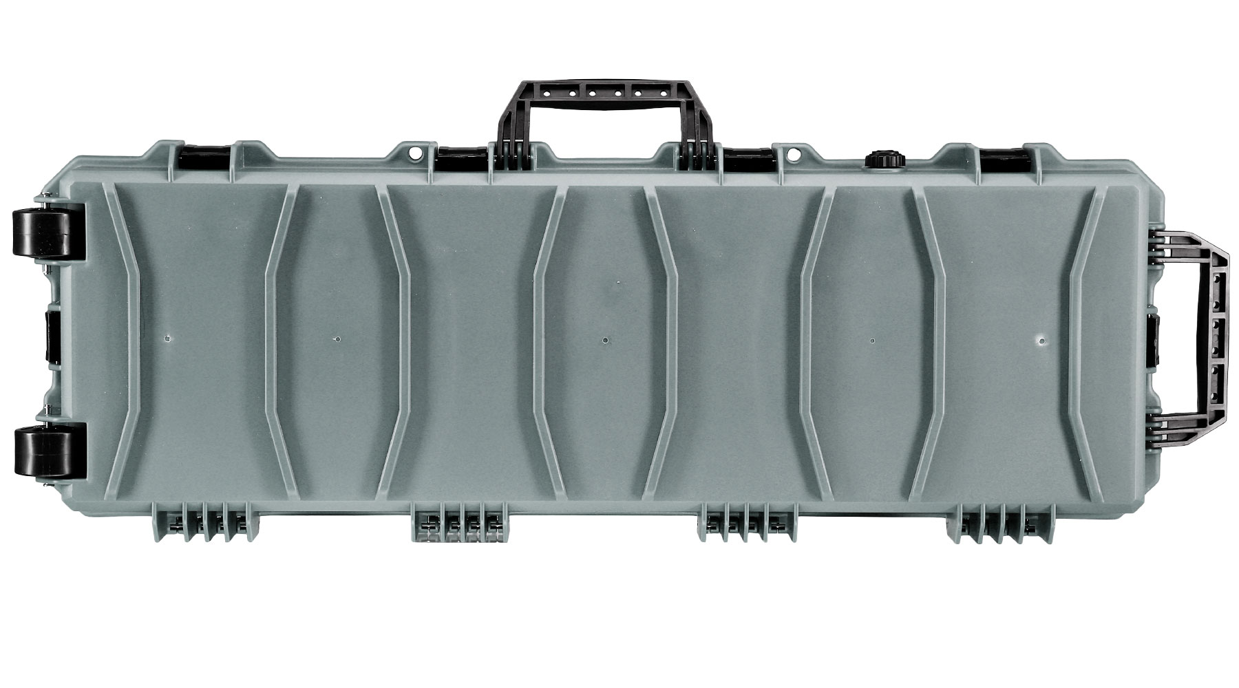 MAX Tactical Large Hard Case Waffenkoffer / Trolley 102 x 36,5 x 14,5 cm PnP-Schaumstoff grau Bild 3