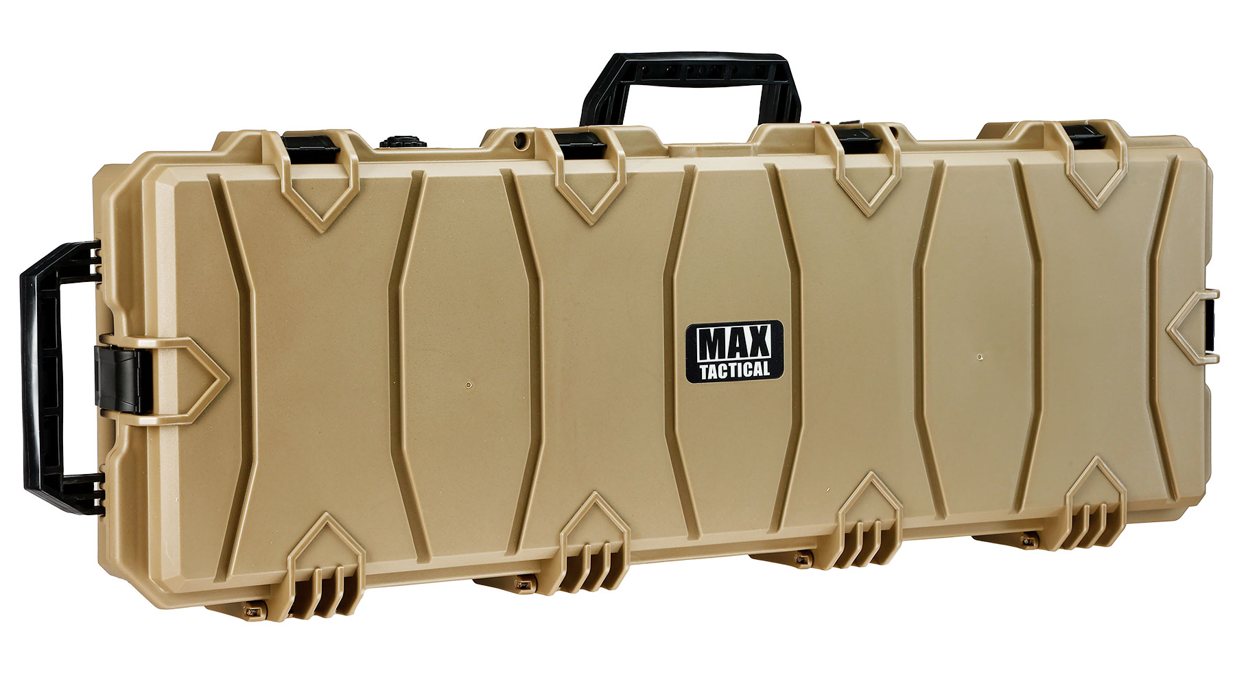 MAX Tactical Large Hard Case Waffenkoffer / Trolley 102 x 36,5 x 14,5 cm PnP-Schaumstoff tan Bild 1