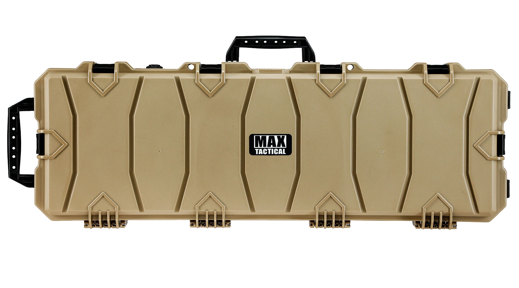 MAX Tactical Large Hard Case Waffenkoffer / Trolley 102 x 36,5 x 14,5 cm PnP-Schaumstoff tan Bild 2