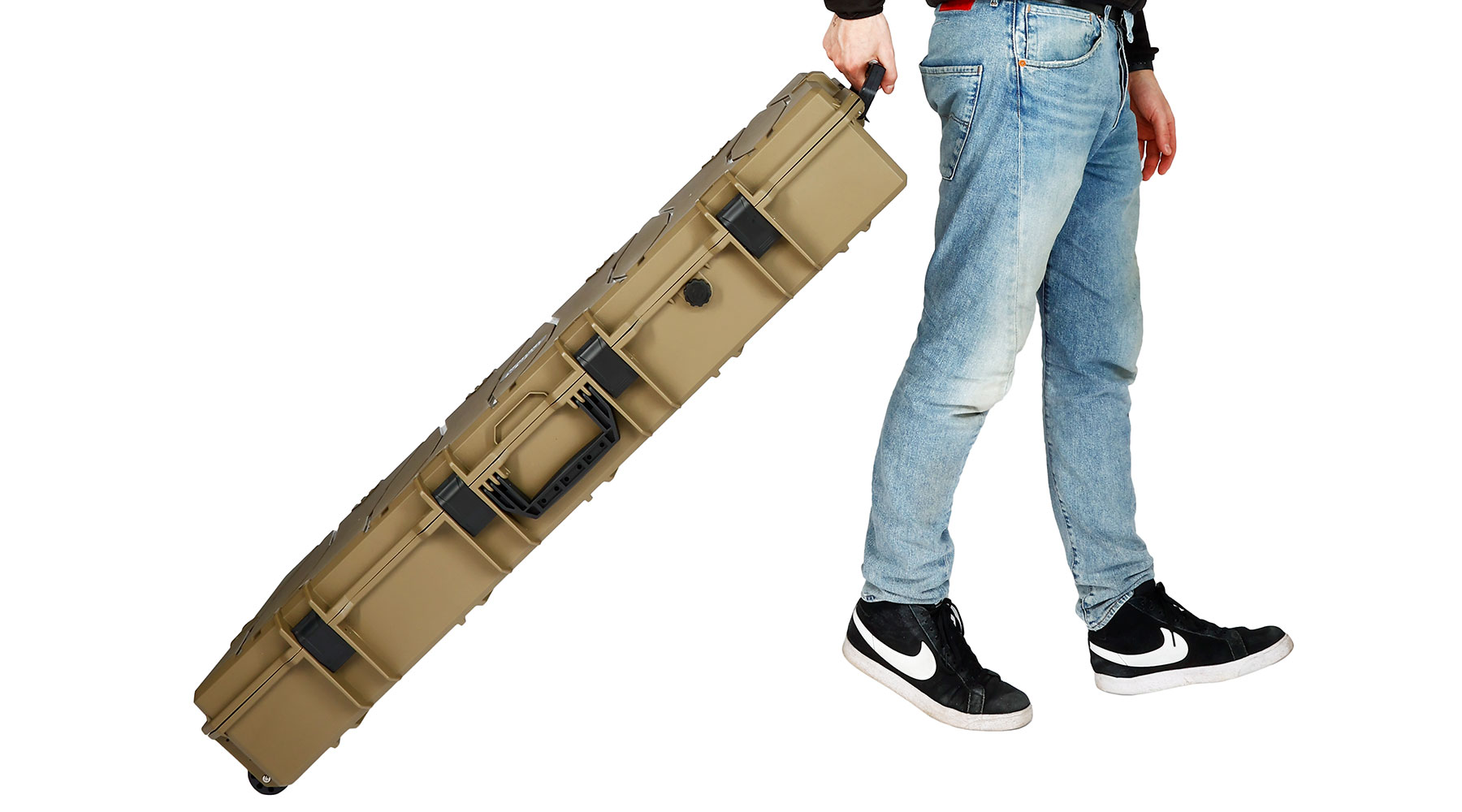 MAX Tactical XX-Large Hard Case Waffenkoffer / Trolley 122 x 51 x 18,5 cm PnP-Schaumstoff oliv Bild 11