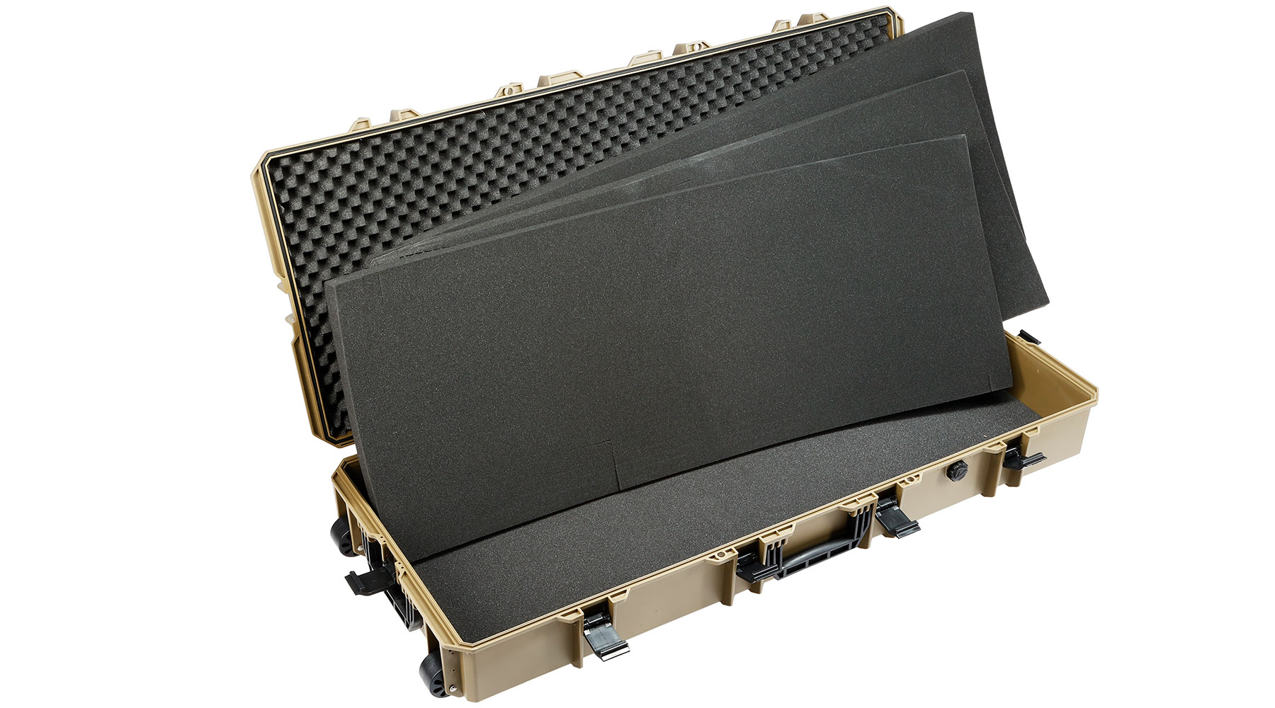 MAX Tactical XX-Large Hard Case Waffenkoffer / Trolley 122 x 51 x 18,5 cm PnP-Schaumstoff oliv Bild 6