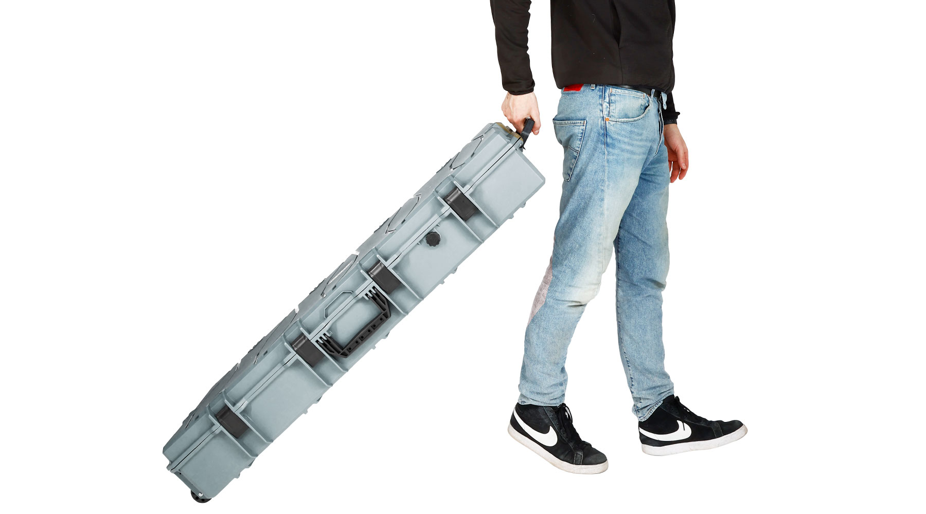 MAX Tactical XX-Large Hard Case Waffenkoffer / Trolley 122 x 51 x 18,5 cm PnP-Schaumstoff grau Bild 11