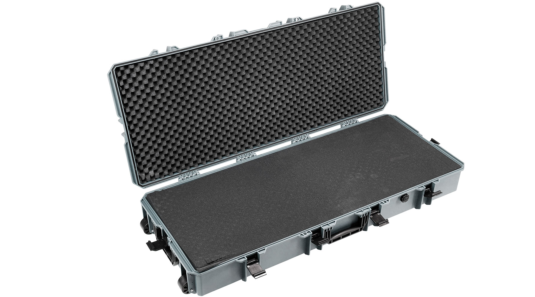 MAX Tactical XX-Large Hard Case Waffenkoffer / Trolley 122 x 51 x 18,5 cm PnP-Schaumstoff grau Bild 5