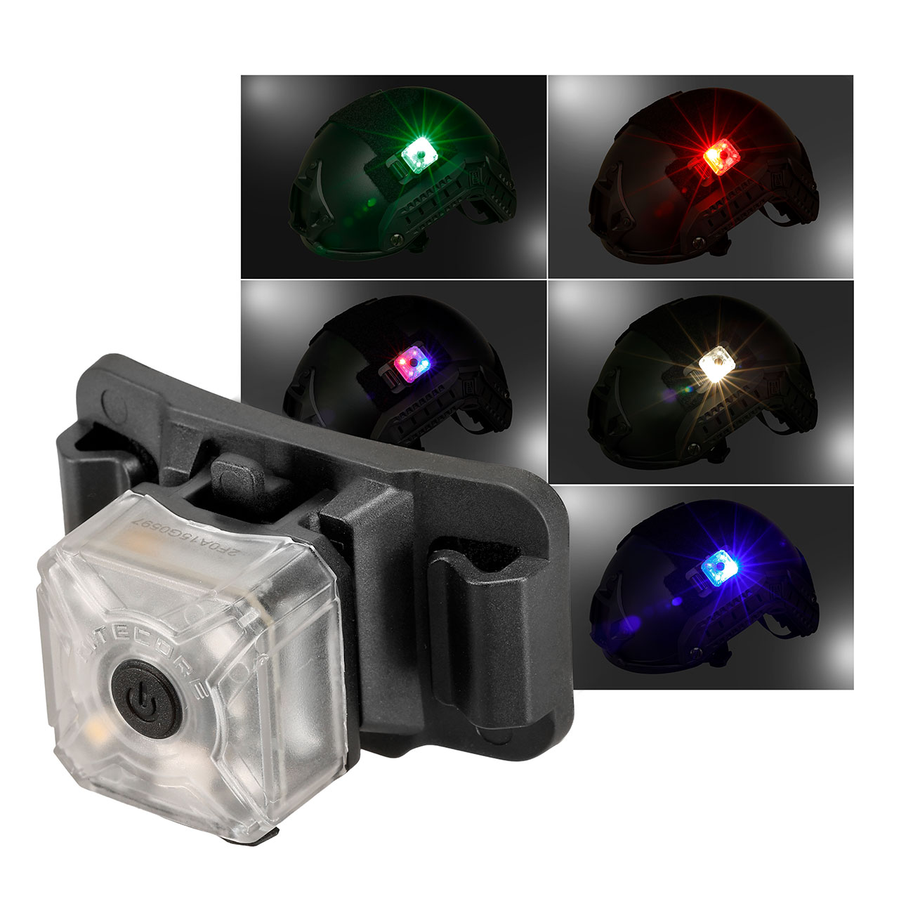 Nitecore LED-Signalleuchte NU06 LE schwarz inkl. USB-C Ladekabel und 3 Adaptern