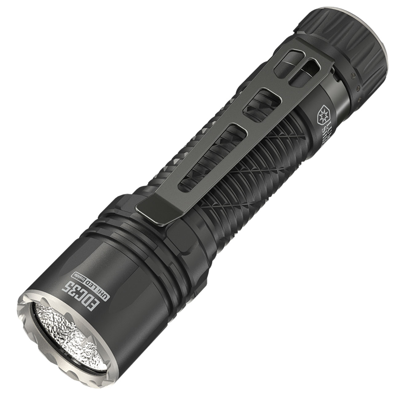 Nitecore LED-Taschenlampe EDC35 5000 Lumen schwarz inkl. Akku, USB-C Ladekabel, Lanyard, Grtelclip und Nylonholster