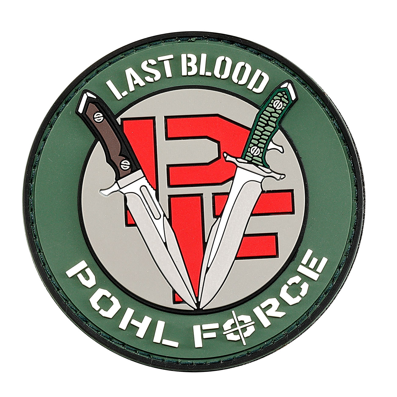 Pohl Force 3D Rubber Patch mit Klettflche MK-8/MK-9 Last Blood grn