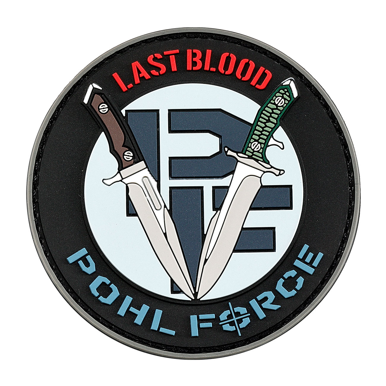 Pohl Force 3D Rubber Patch mit Klettflche MK-8/MK-9 Last Blood blau
