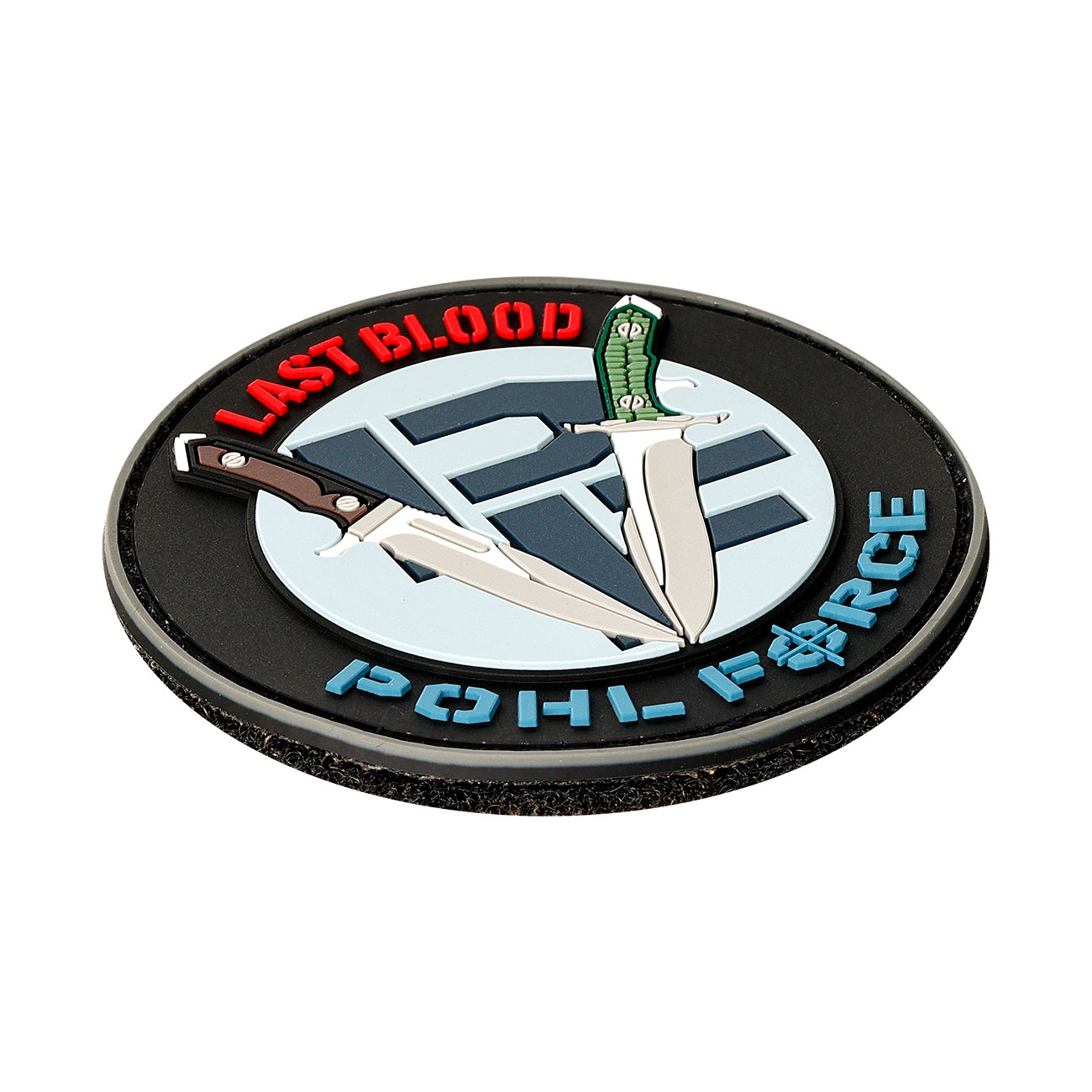 Pohl Force 3D Rubber Patch mit Klettflche MK-8/MK-9 Last Blood blau Bild 1