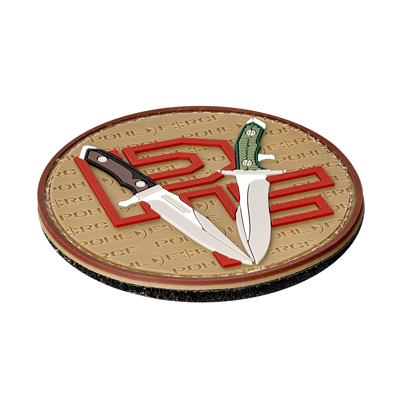 Pohl Force 3D Rubber Patch mit Klettflche MK-8/MK-9 Last Blood braun Bild 1