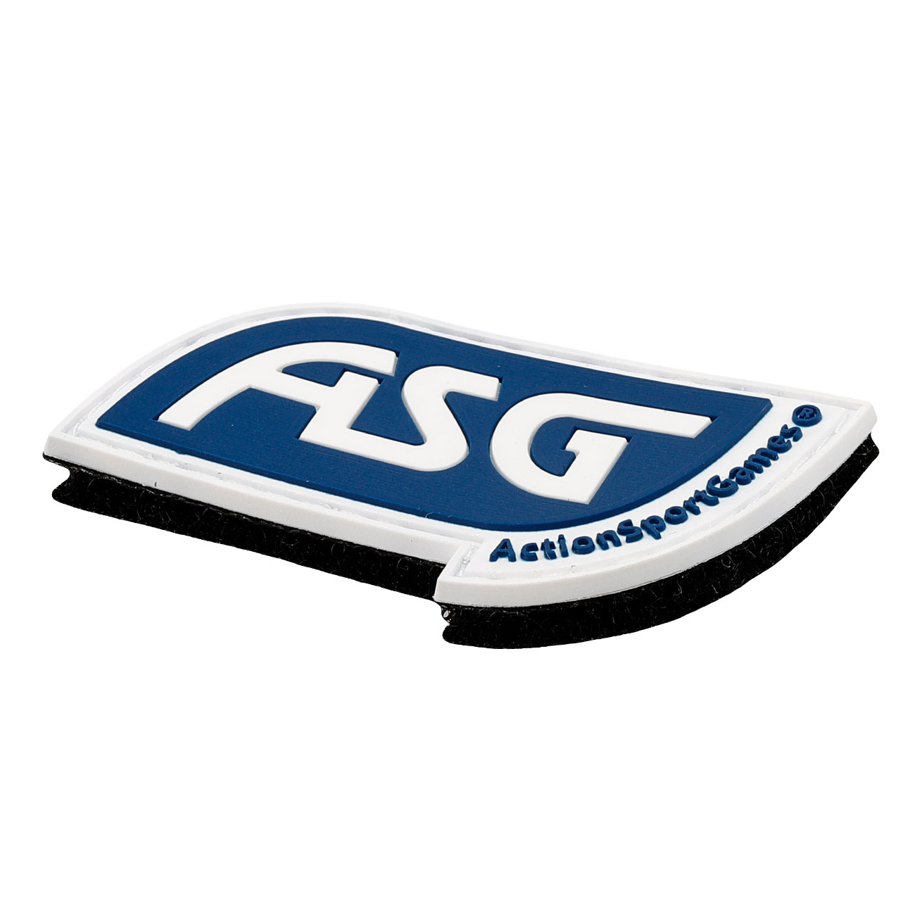 3D Rubber Patch mit Klettflche ASG-Logo blau Bild 1