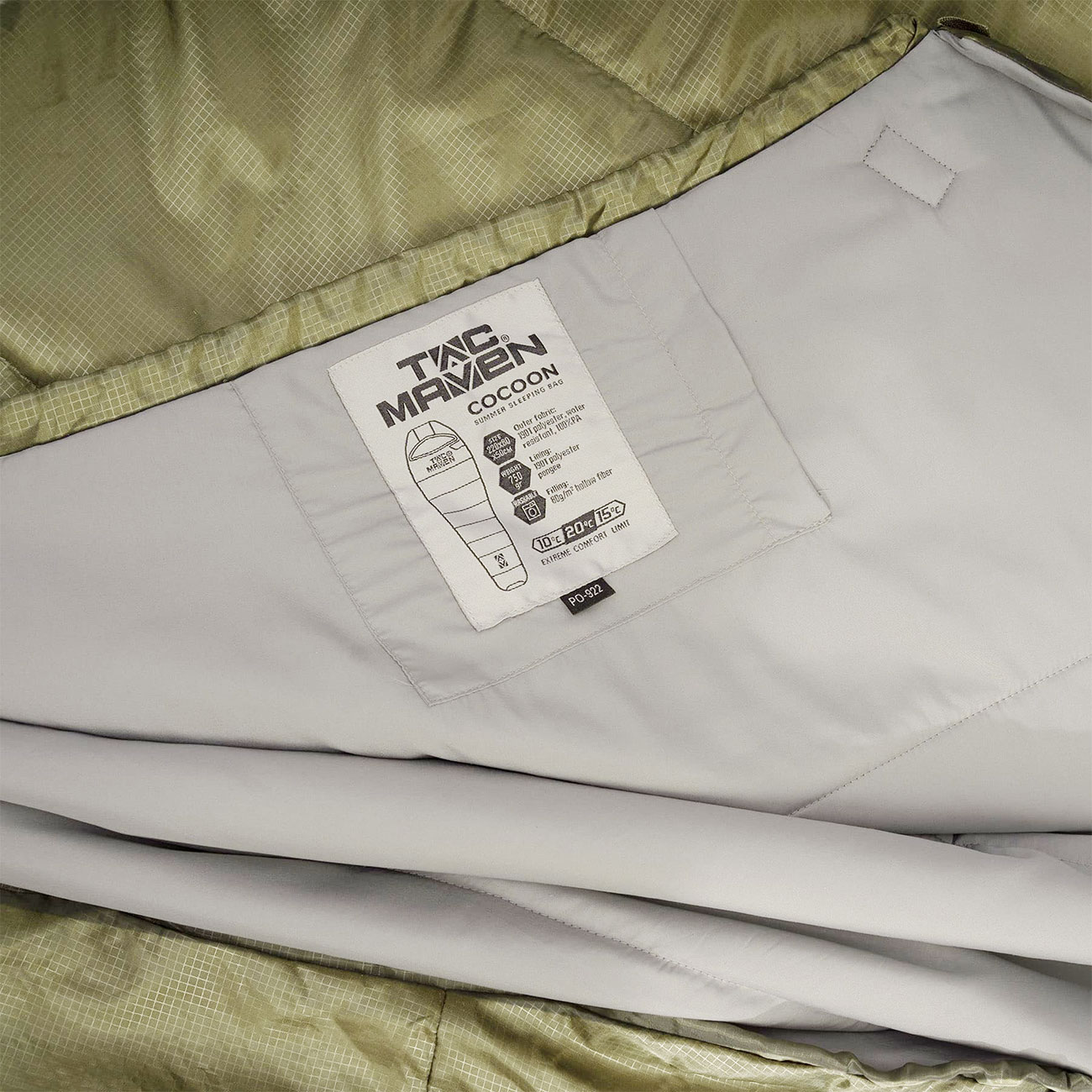Tac Maven Mumienschlafsack Cocoon RAL7013 bis zu 190 cm Krpergre Bild 3