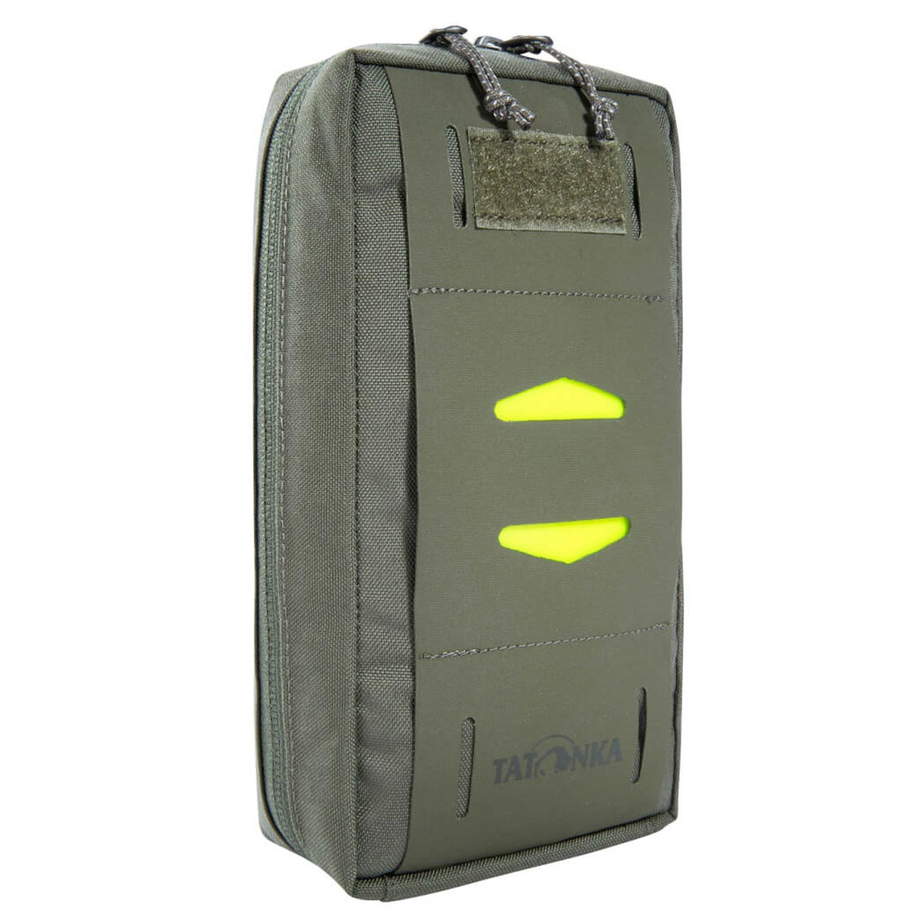 Tatonka Mehrzwecktasche Universal Pouch Molle steingrau oliv 10 x 20 cm inkl. Signalpatch