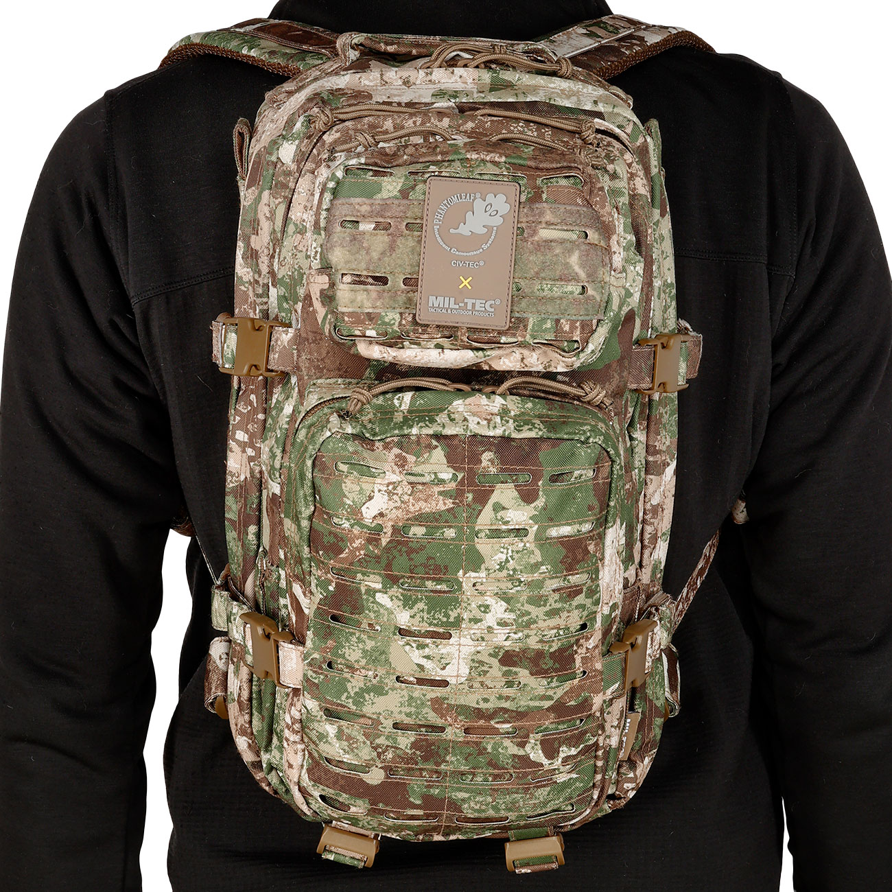 Mil-Tec Rucksack Assault Pack Laser Cut small 20L Phantomleaf WASP I Z2 Bild 4