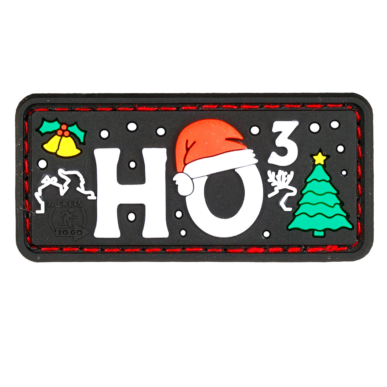 JTG 3D Rubber Patch mit Klettflche Ho Ho Ho fullcolor