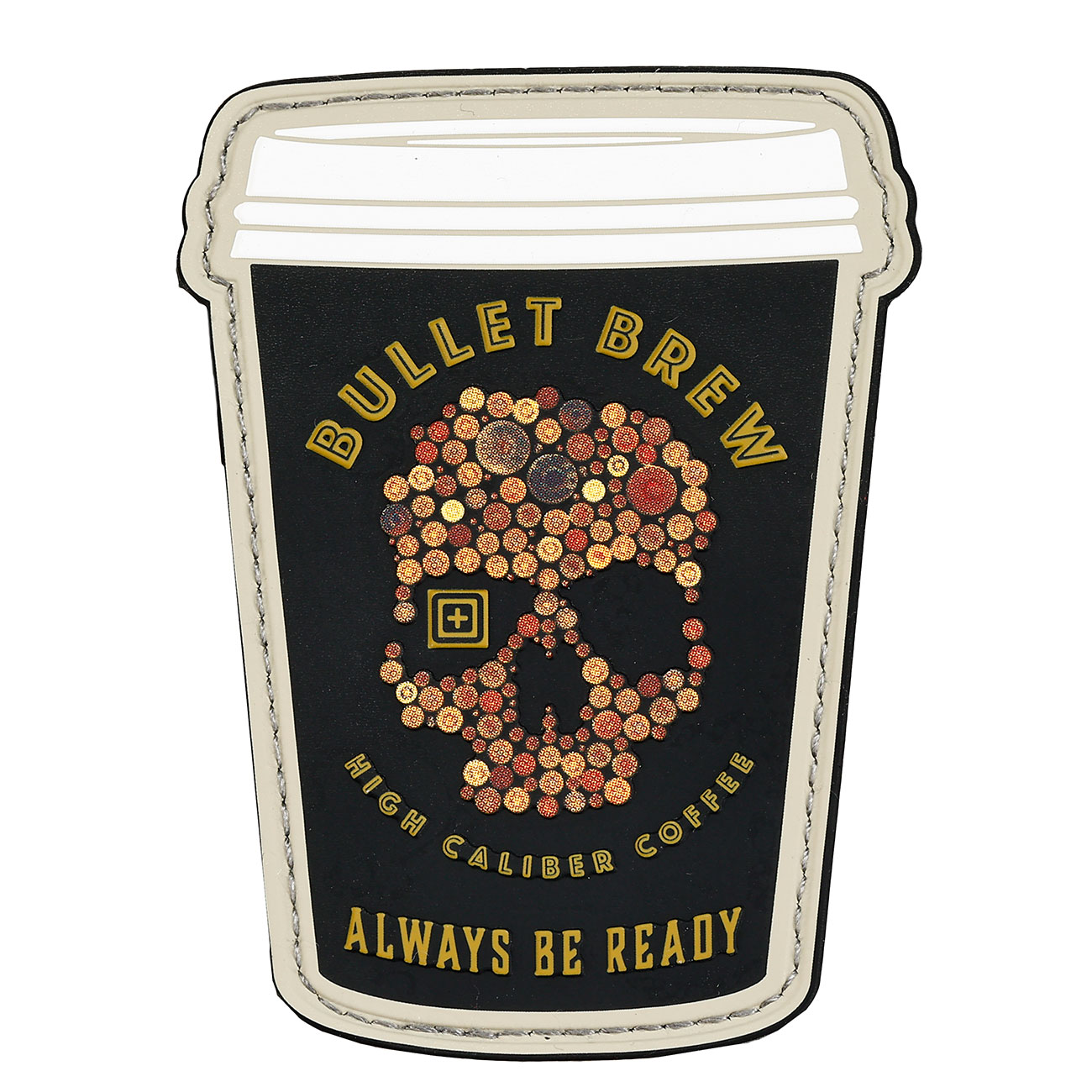 5.11 3D Rubber Patch mit Klettflche Bullet Brew fullcolor