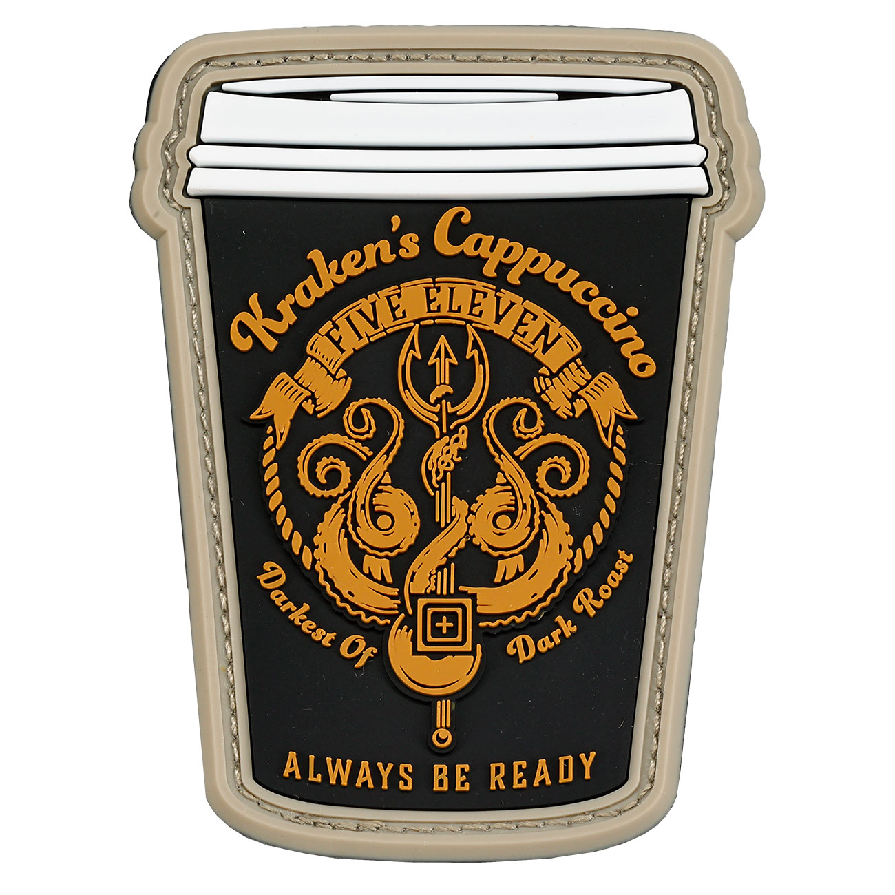 5.11 3D Rubber Patch mit Klettflche Kraken Cappuccino fullcolor