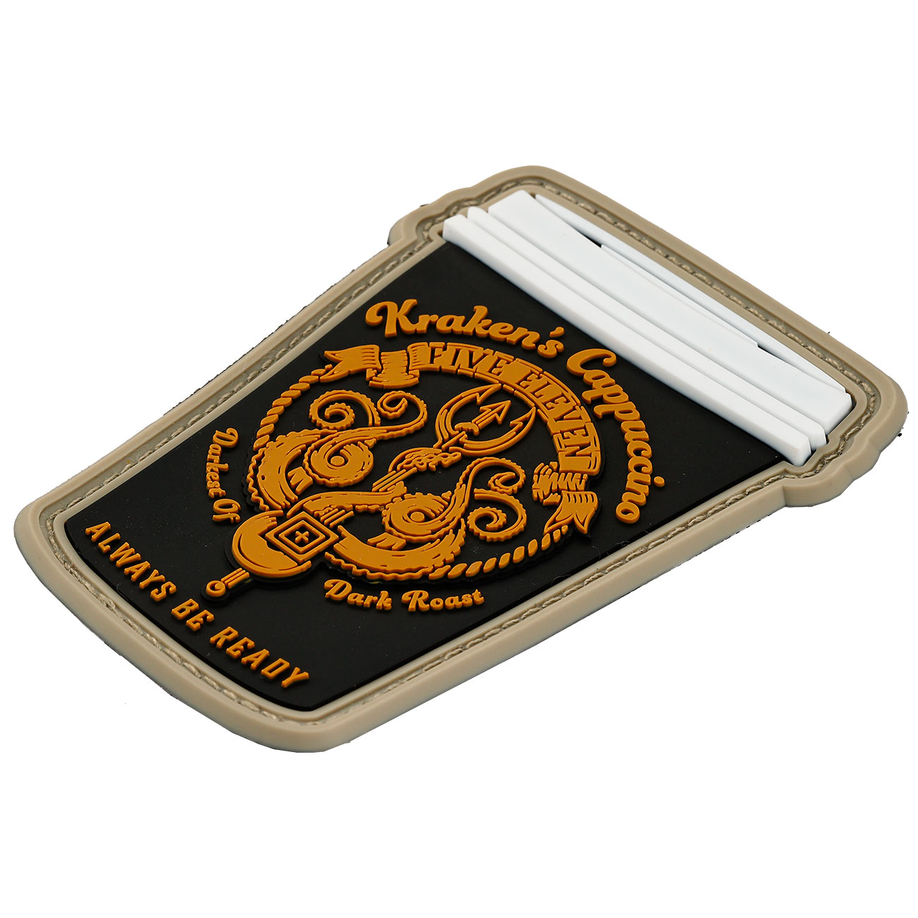 5.11 3D Rubber Patch mit Klettflche Kraken Cappuccino fullcolor Bild 1