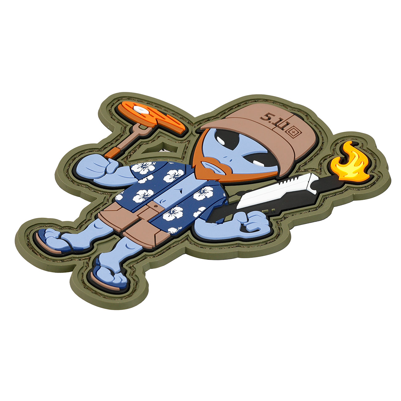5.11 3D Rubber Patch mit Klettflche R&R Alien fullcolor Bild 1