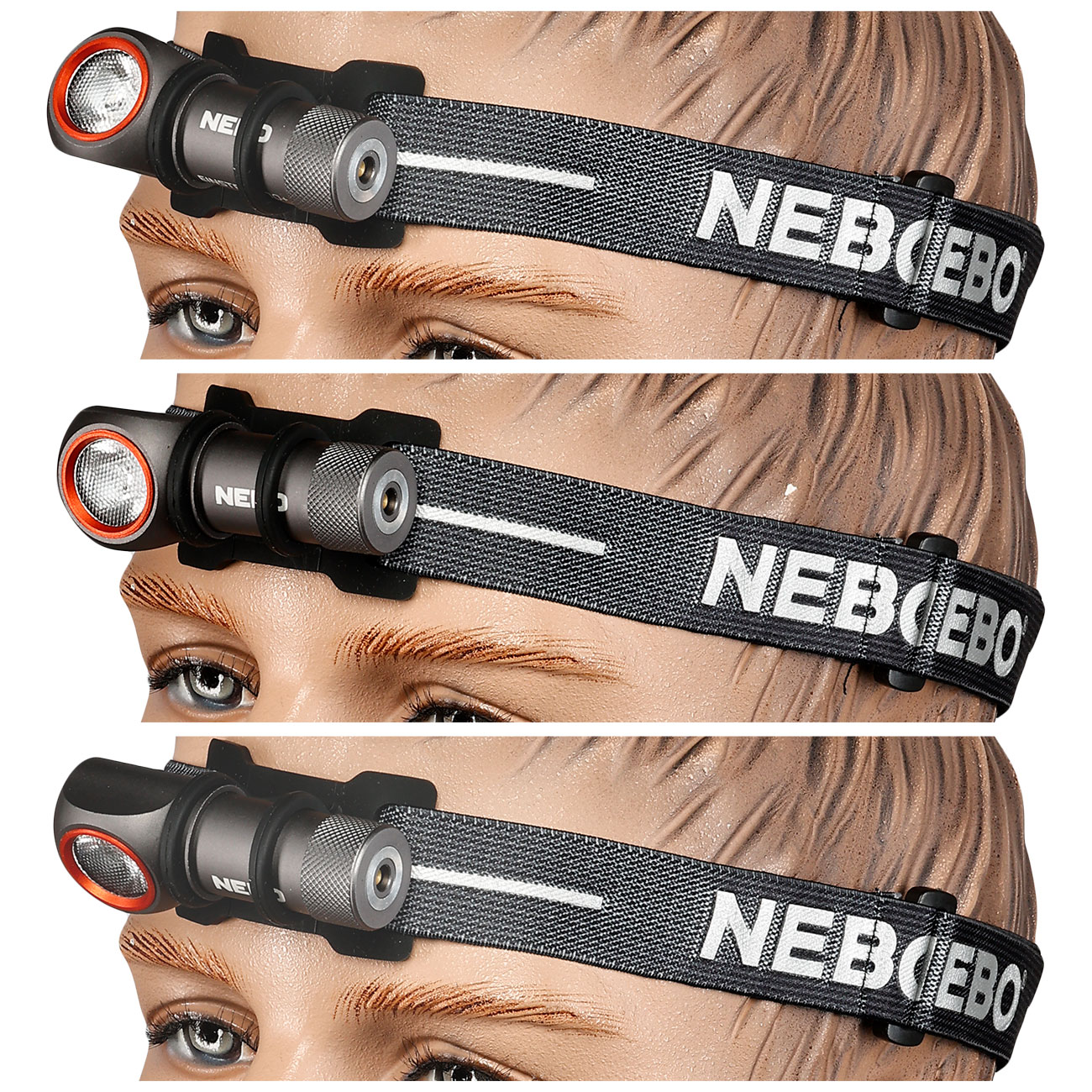 Nebo LED-Stirnlampe Einstein 600+ Aluminium 600 Lumen grau inkl. Ladestation Bild 2