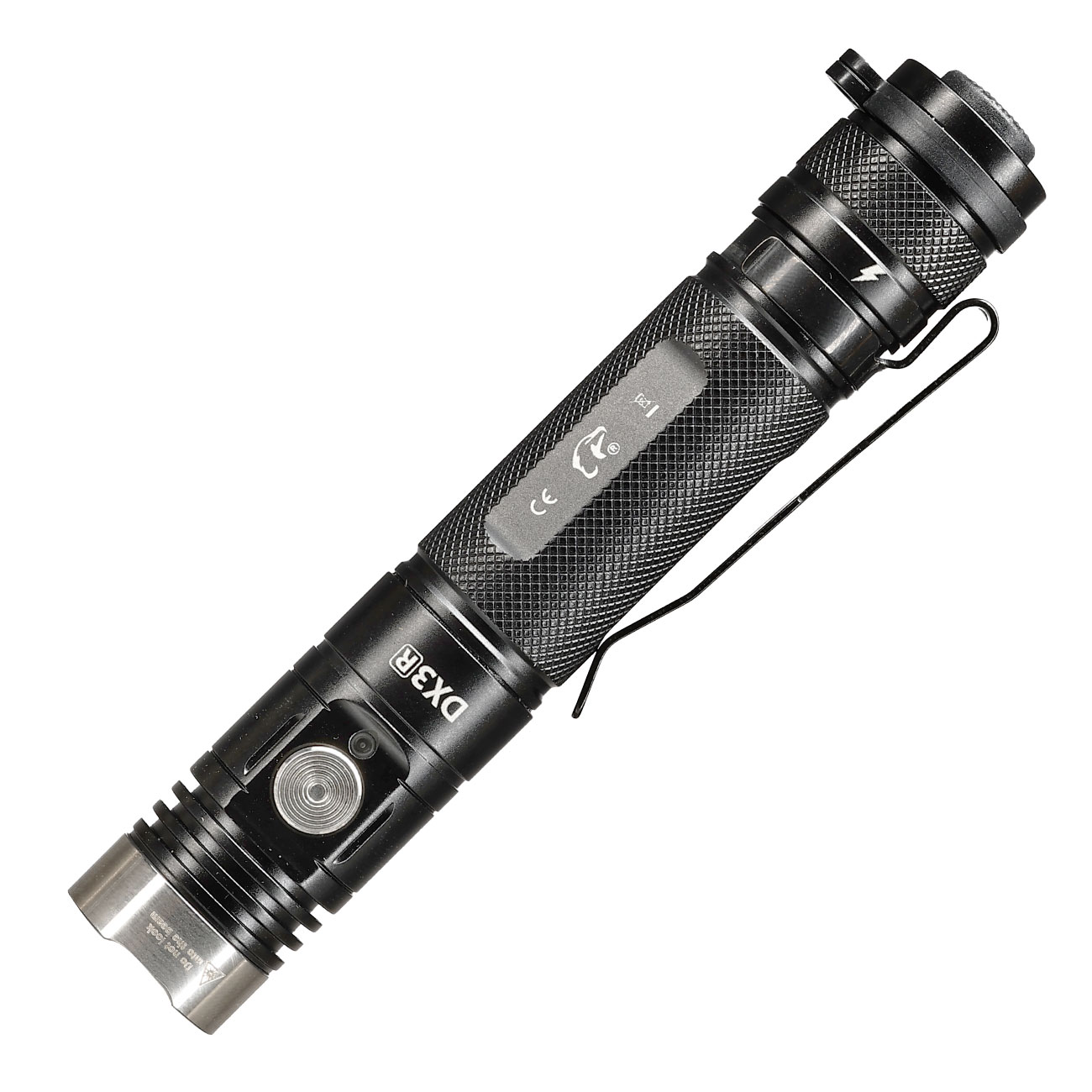EAGTAC LED-Taschenlampe DX3L MKII 3100 Lumen schwarz inkl. Ladekabel, Li-Ionen-Akku, Lanyard, Grtelclip & Nylonholster Bild 1