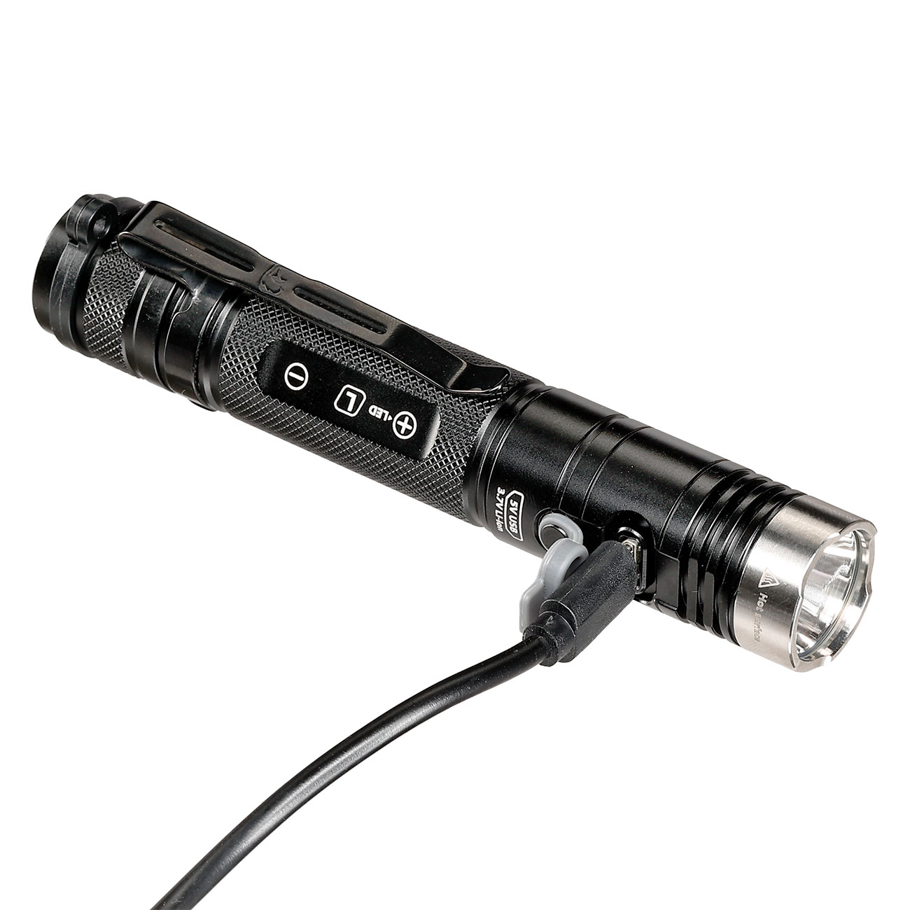 EAGTAC LED-Taschenlampe DX3L MKII 3100 Lumen schwarz inkl. Ladekabel, Li-Ionen-Akku, Lanyard, Grtelclip & Nylonholster Bild 6