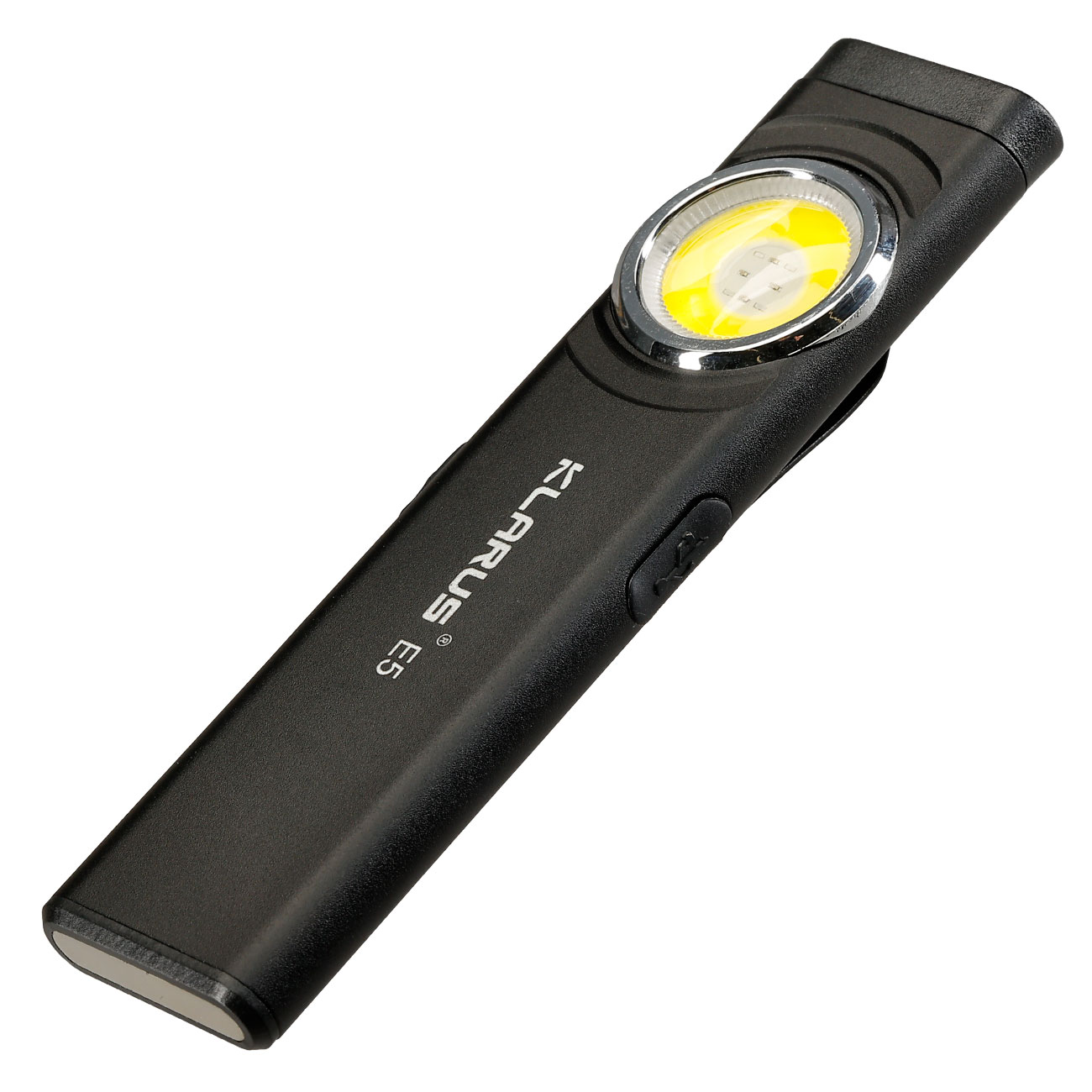 Klarus LED-Taschenlampe E5 470 Lumen schwarz inkl. USB-C Ladekabel & Clip Bild 4