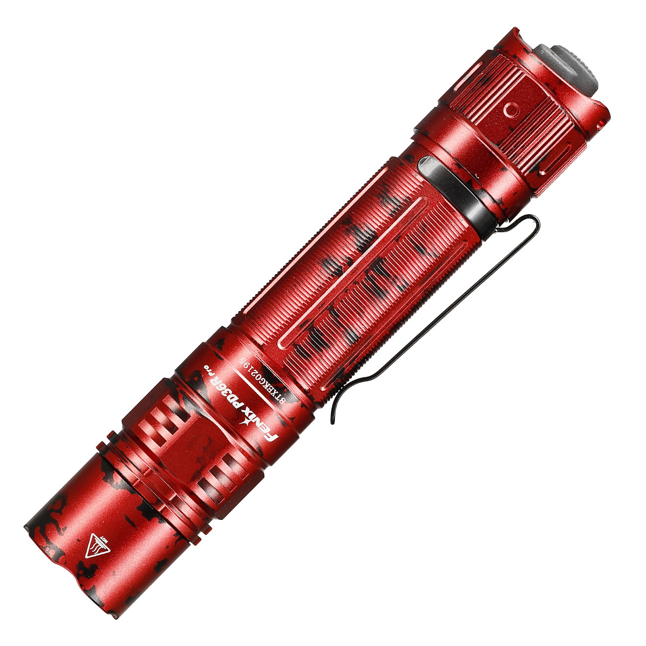 Fenix LED-Taschenlampe PD36R Pro 2800 Lumen red camouflage inkl. USB-C Ladekabel, Lanyard, Grtelclip & Nylonholster Bild 1