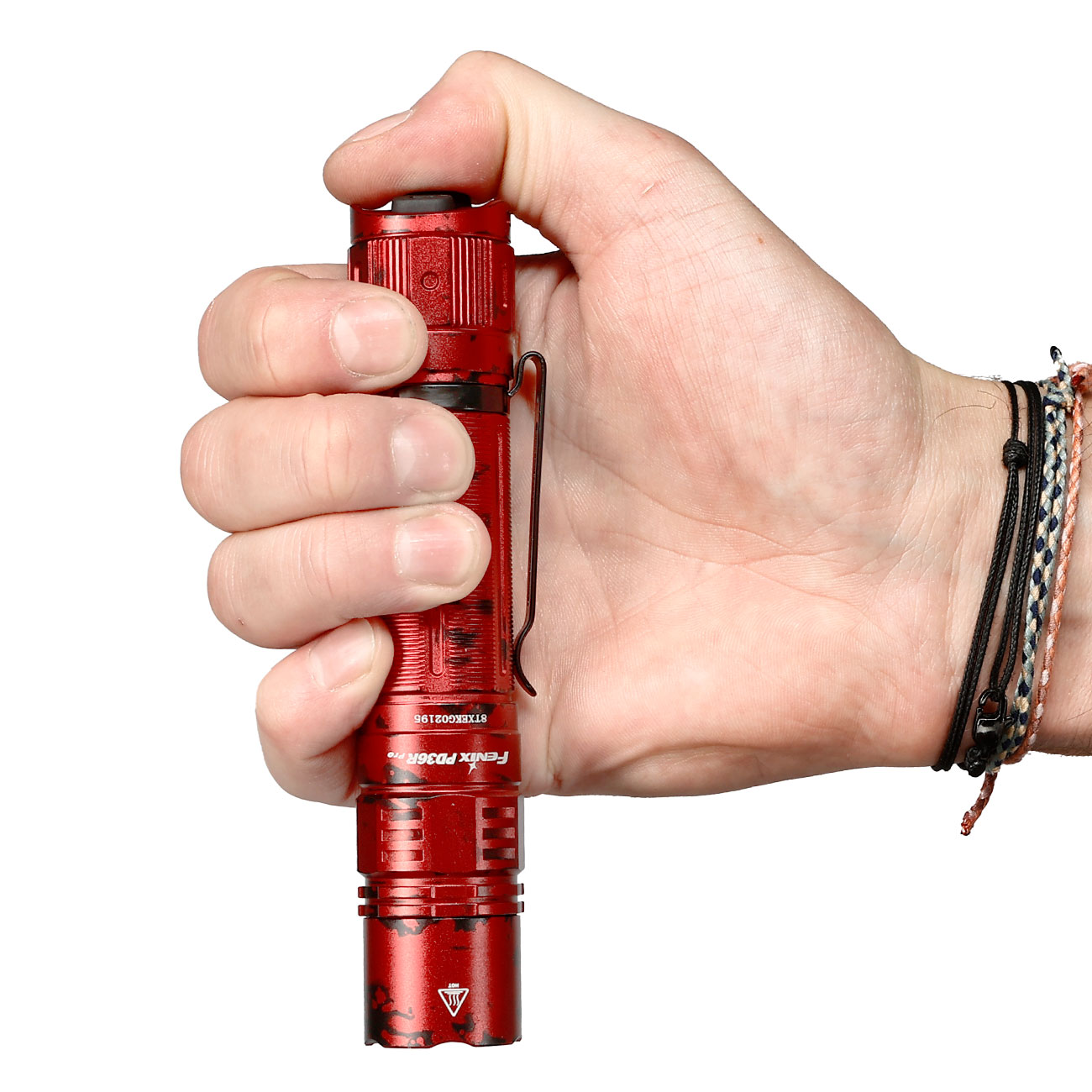 Fenix LED-Taschenlampe PD36R Pro 2800 Lumen red camouflage inkl. USB-C Ladekabel, Lanyard, Grtelclip & Nylonholster Bild 11