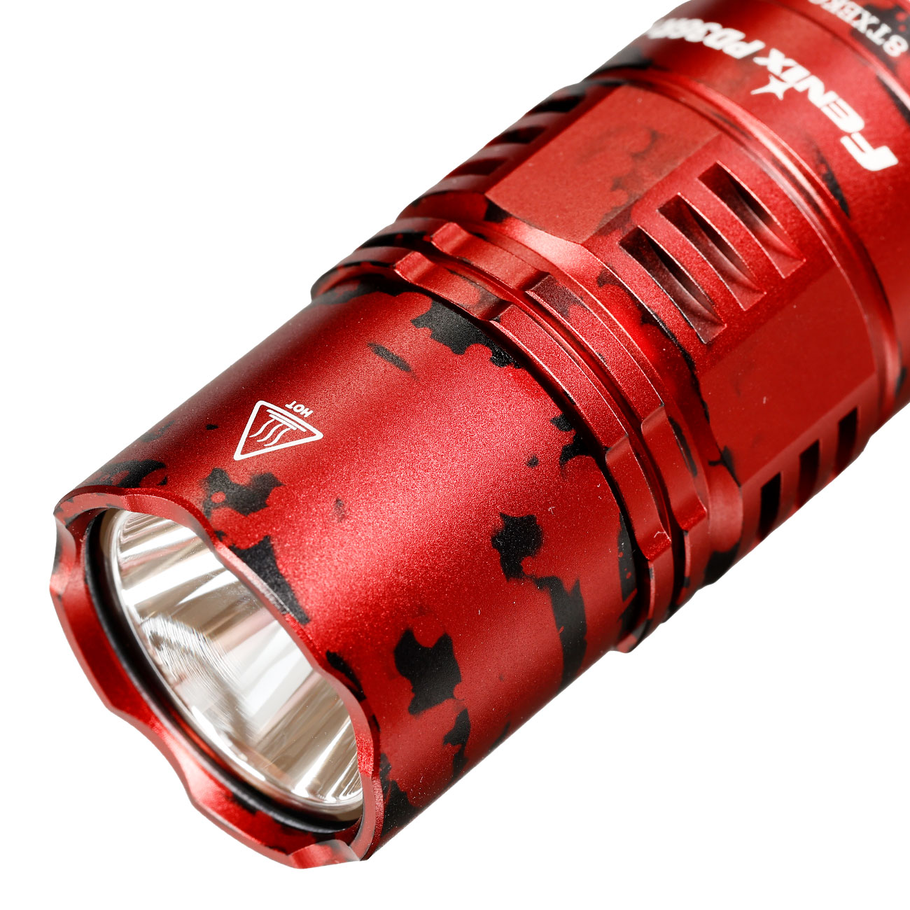 Fenix LED-Taschenlampe PD36R Pro 2800 Lumen red camouflage inkl. USB-C Ladekabel, Lanyard, Grtelclip & Nylonholster Bild 7
