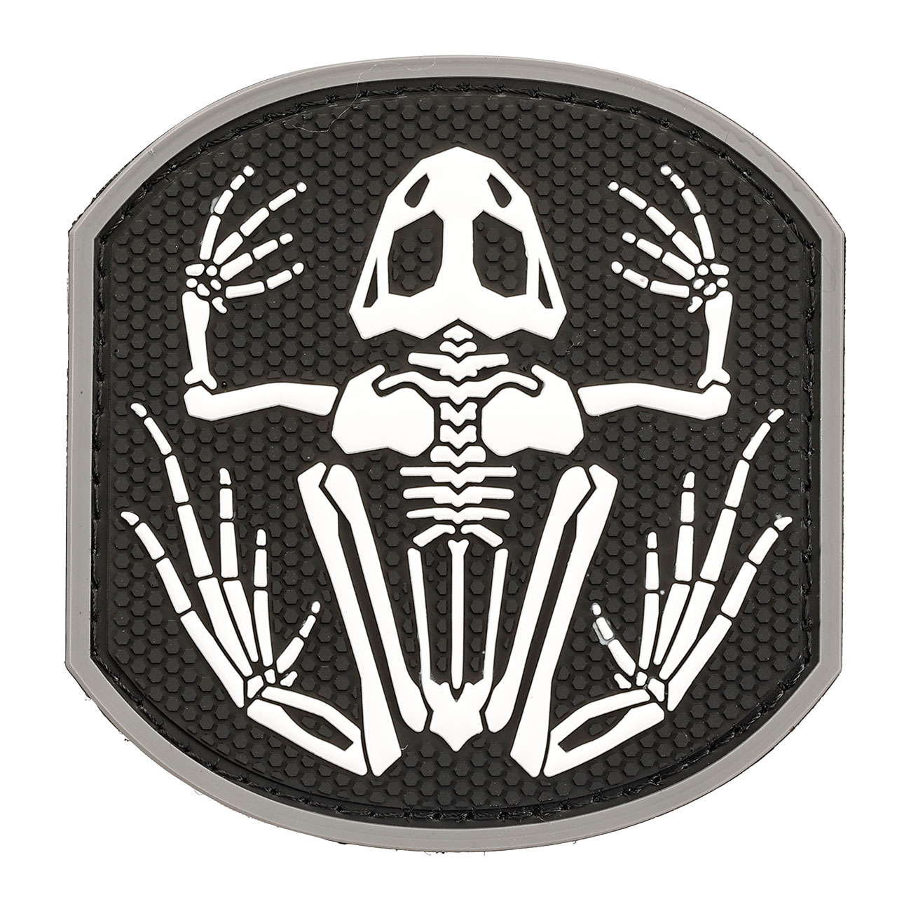 Mil-Spec Monkey 3D Rubber Patch mit Klettflche Frog Skeleton swat