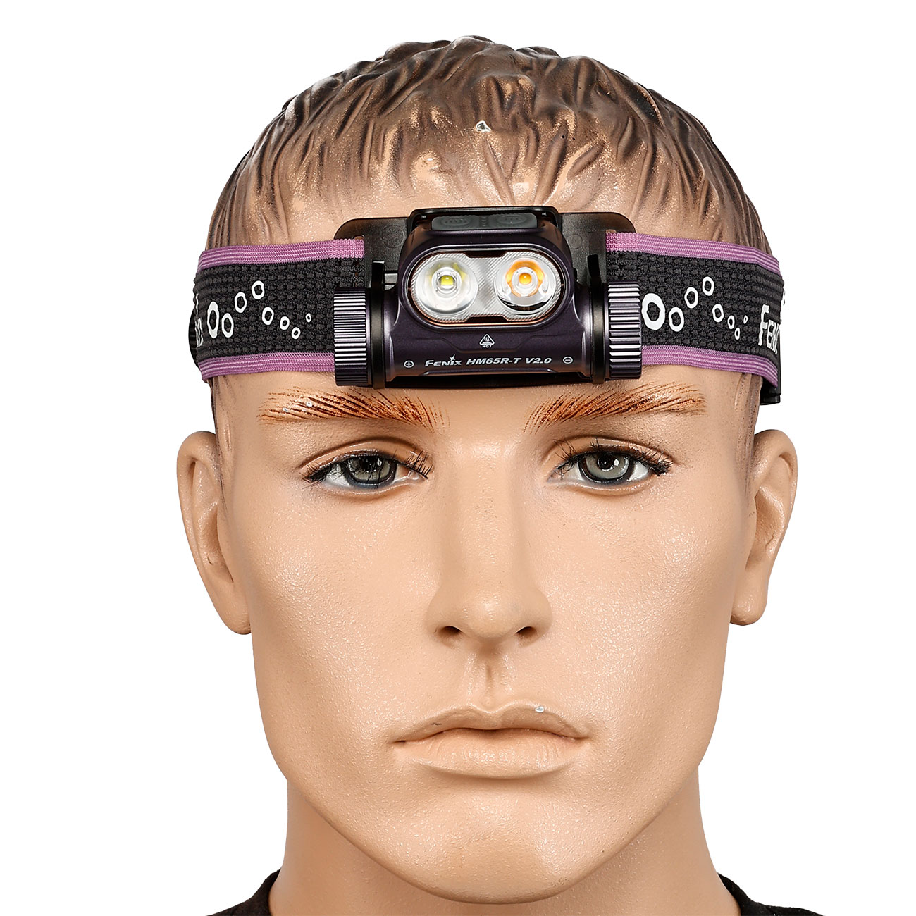 Fenix LED-Stirnlampe HM65R-T V2.0 1600 Lumen dark purple inkl. Akku, USB-C Ladekabel & Stirnband Bild 1