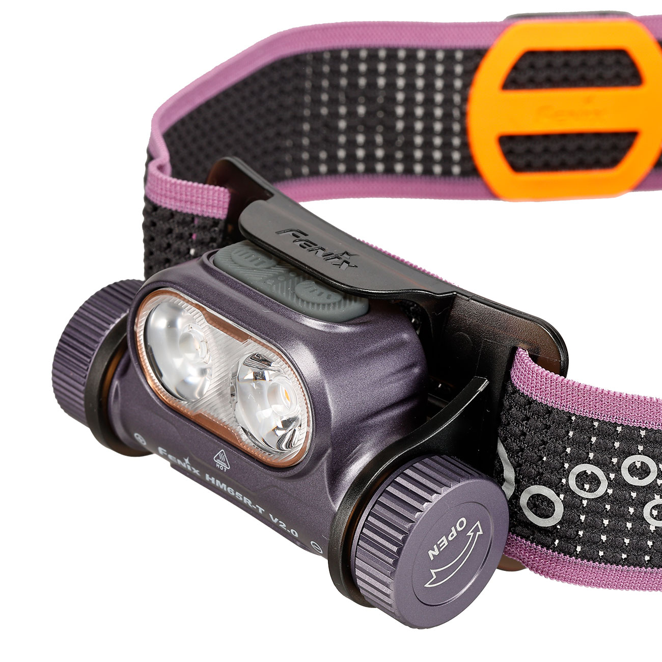 Fenix LED-Stirnlampe HM65R-T V2.0 1600 Lumen dark purple inkl. Akku, USB-C Ladekabel & Stirnband Bild 6