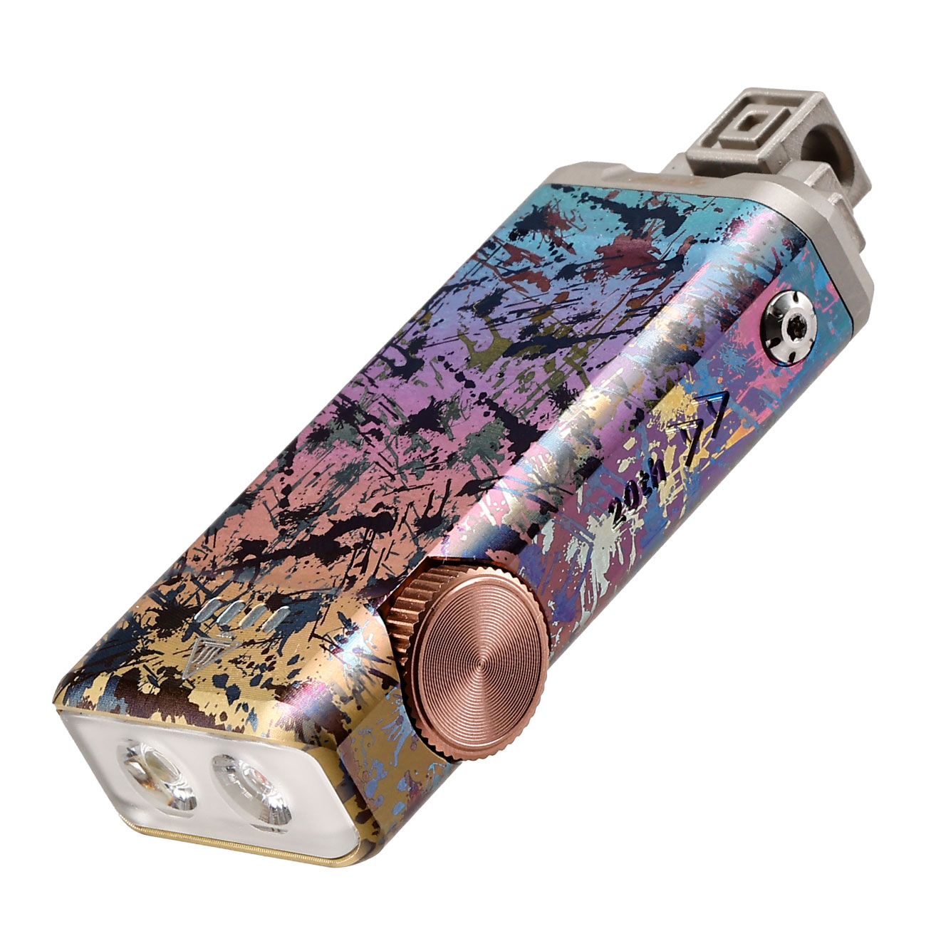 Fenix LED-Schlssellampe APEX 20 760 Lumen Mix Iridescent inkl. USB-C Ladekabel, Lanyard & Schlsselring