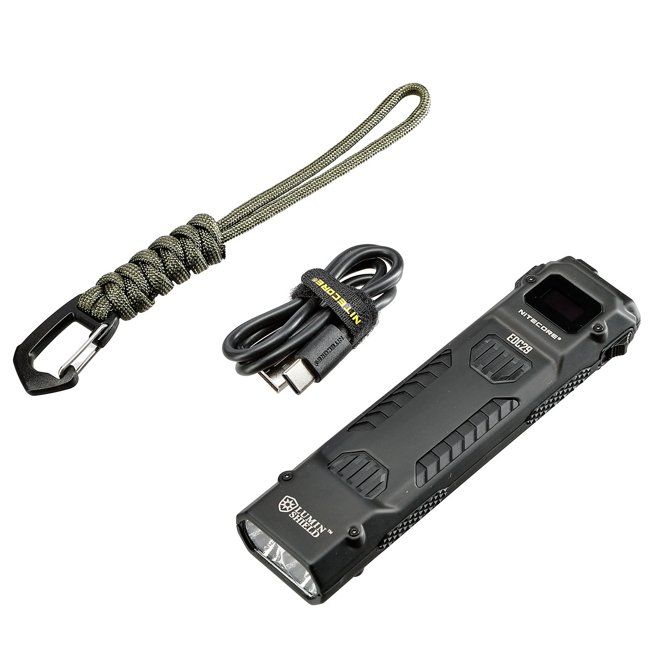 Nitecore LED-Taschenlampe EDC29 Luminblade 6500 Lumen schwarz inkl. USB-C Ladekabel, Lanyard & Grtelclip Bild 4