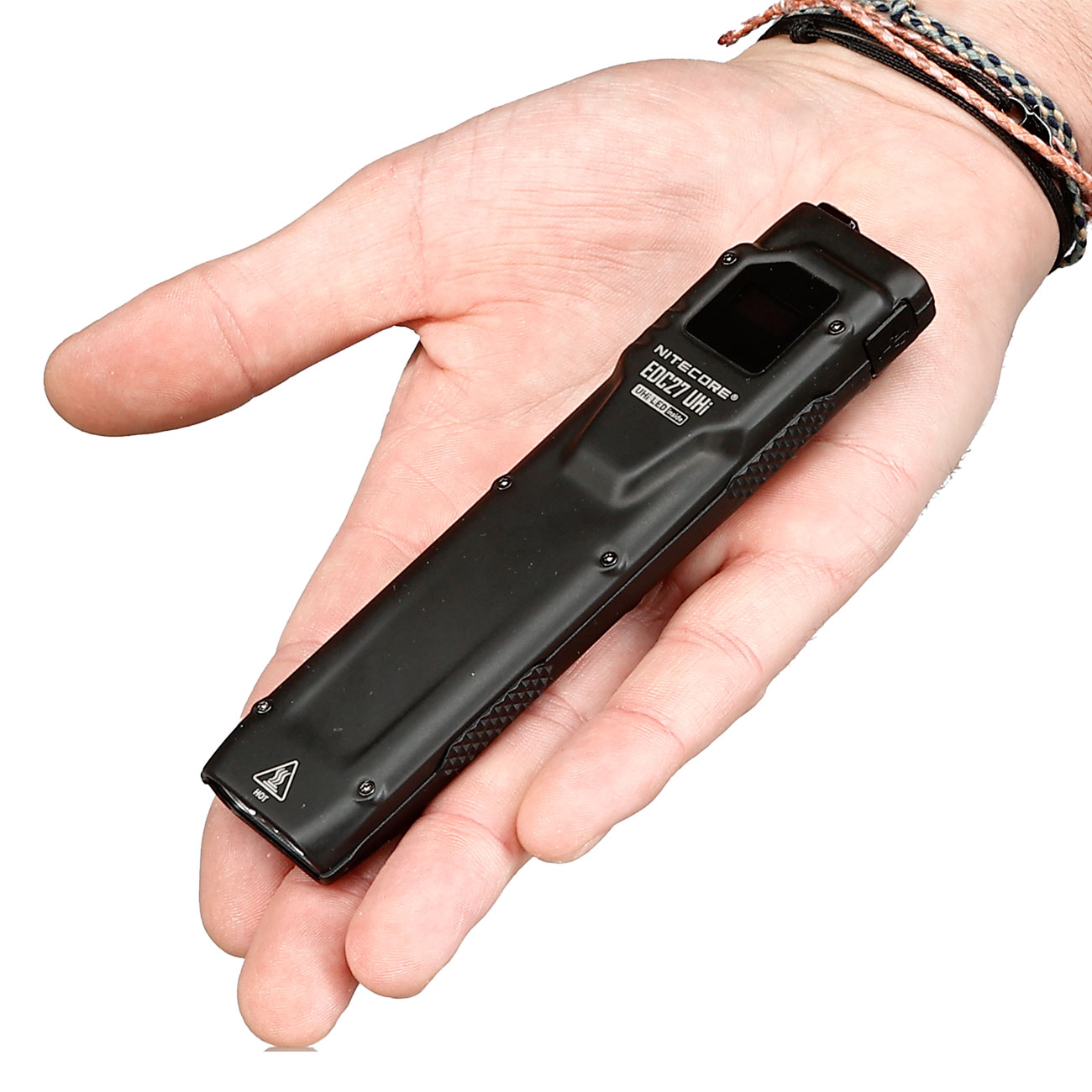 Nitecore LED-Taschenlampe EDC27 UHi 3100 Lumen schwarz inkl. USB-C Ladekabel, Lanyard & Grtelclip Bild 3
