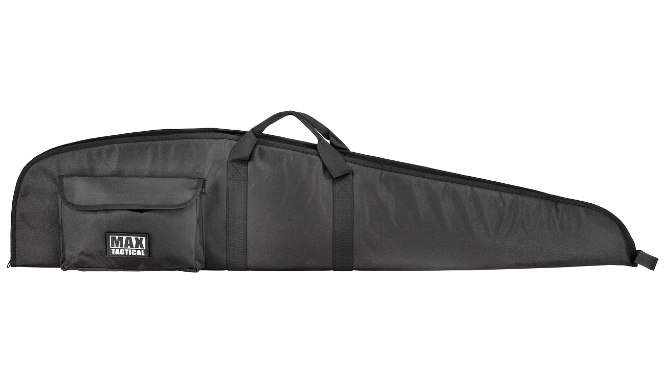 MAX Tactical Classic Advanced Nylon Gewehr-Futteral gepolstert mit Zusatztasche fr 118cm Gewehre schwarz