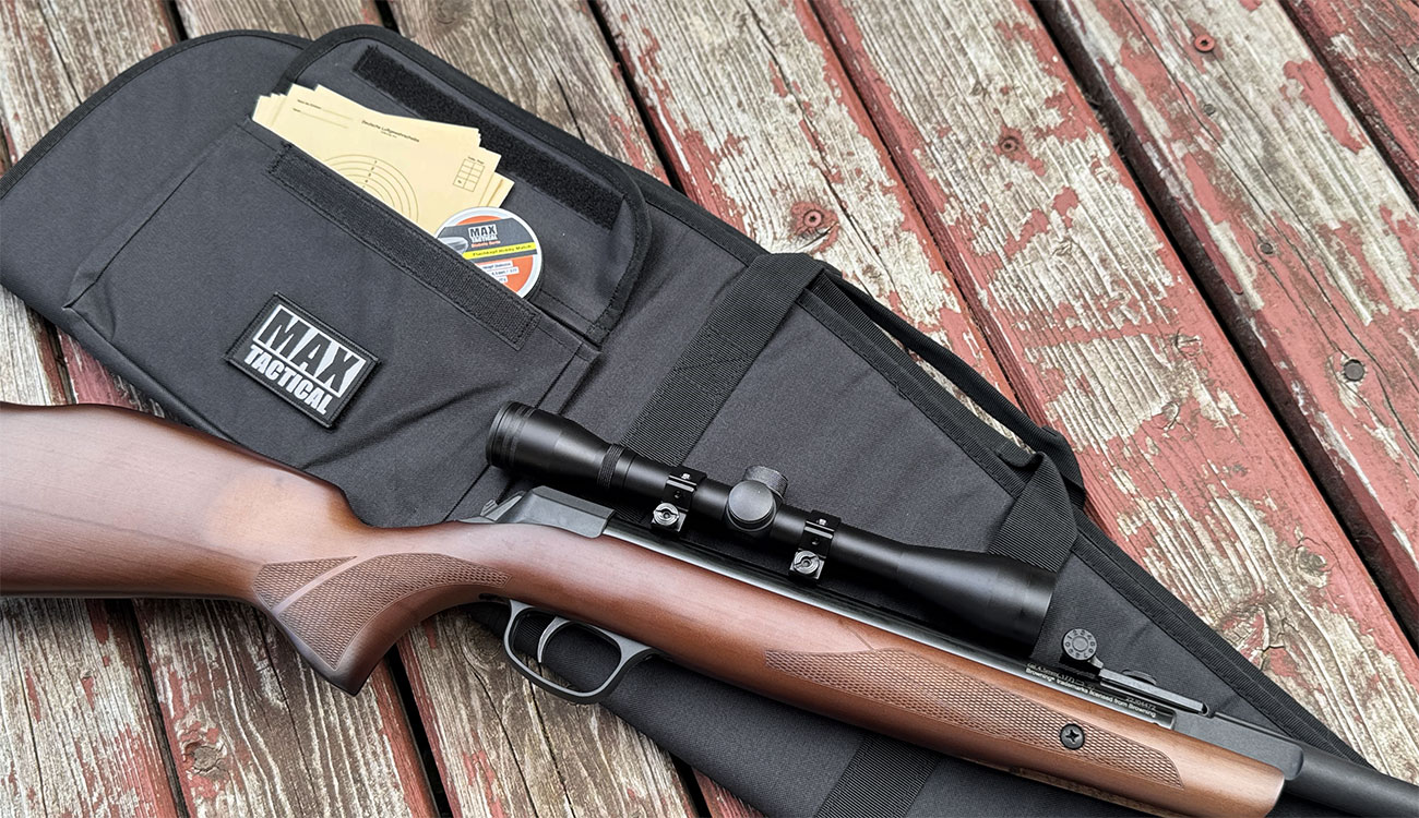 MAX Tactical Classic Advanced Nylon Gewehr-Futteral gepolstert mit Zusatztasche fr 118cm Gewehre schwarz Bild 5