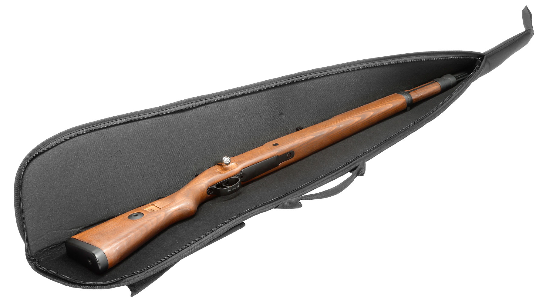 MAX Tactical Classic Advanced Nylon Gewehr-Futteral gepolstert mit Zusatztasche fr 128cm Gewehre schwarz Bild 4