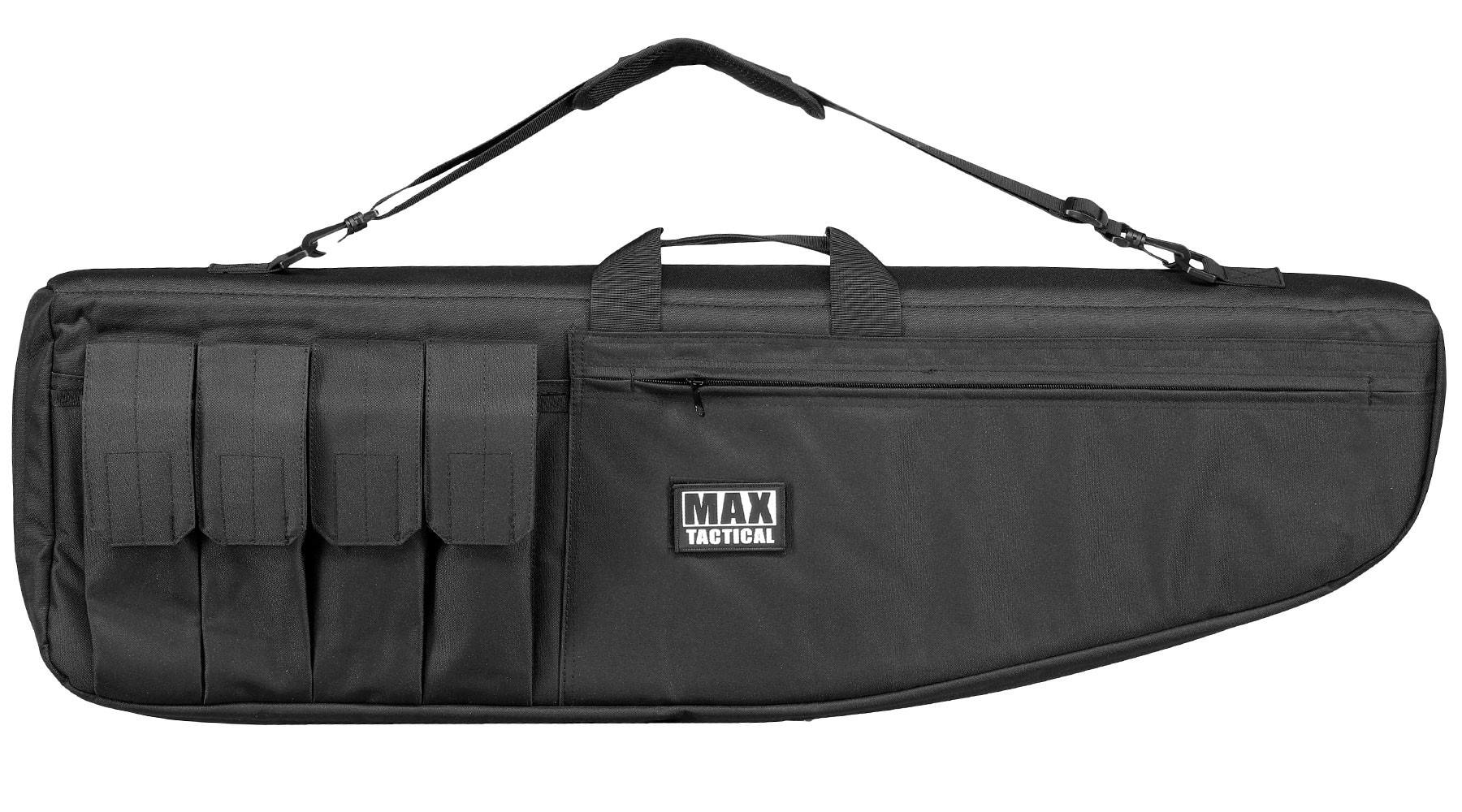 MAX Tactical 101 cm Heavy Duty Single Soft Rifle Bag / Gewehr-Futteral f. ein Gewehr mit Zubehr schwarz Bild 3