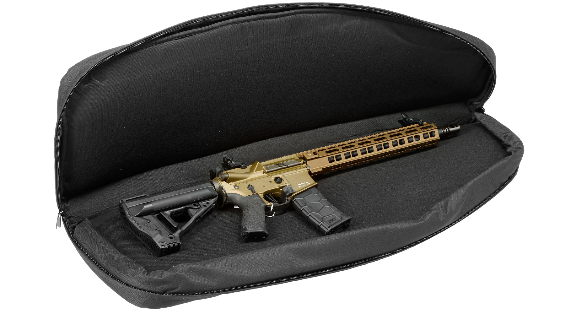 MAX Tactical 101 cm Heavy Duty Single Soft Rifle Bag / Gewehr-Futteral f. ein Gewehr mit Zubehr schwarz Bild 6