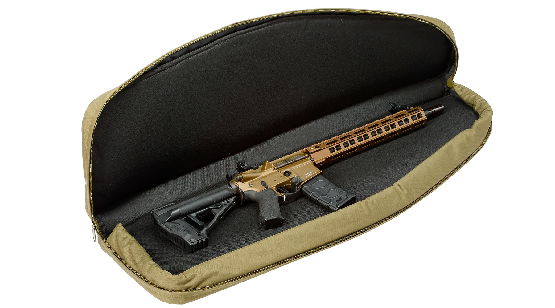 MAX Tactical 101 cm Heavy Duty Single Soft Rifle Bag / Gewehr-Futteral f. ein Gewehr mit Zubehr oliv Bild 6