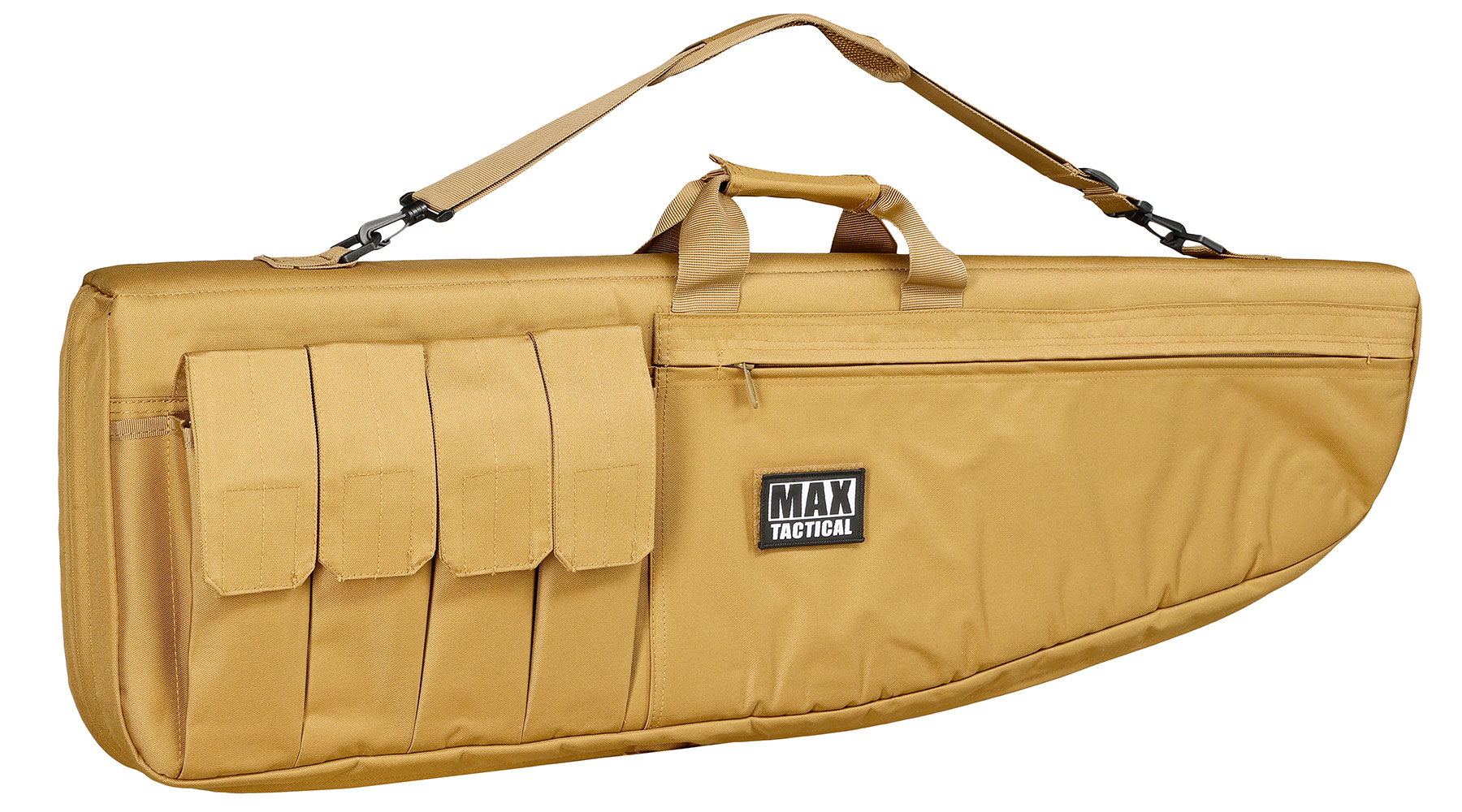 MAX Tactical 101 cm Heavy Duty Single Soft Rifle Bag / Gewehr-Futteral f. ein Gewehr mit Zubehr tan