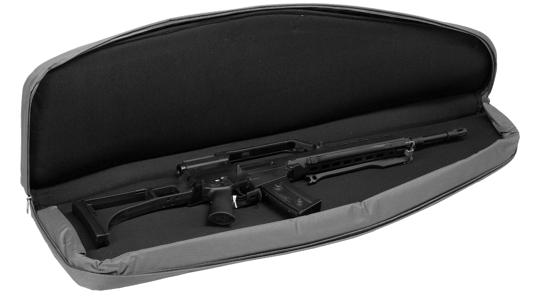 MAX Tactical 122 cm Heavy Duty Single Soft Rifle Bag / Gewehr-Futteral f. ein Gewehr mit Zubehr schwarz Bild 6