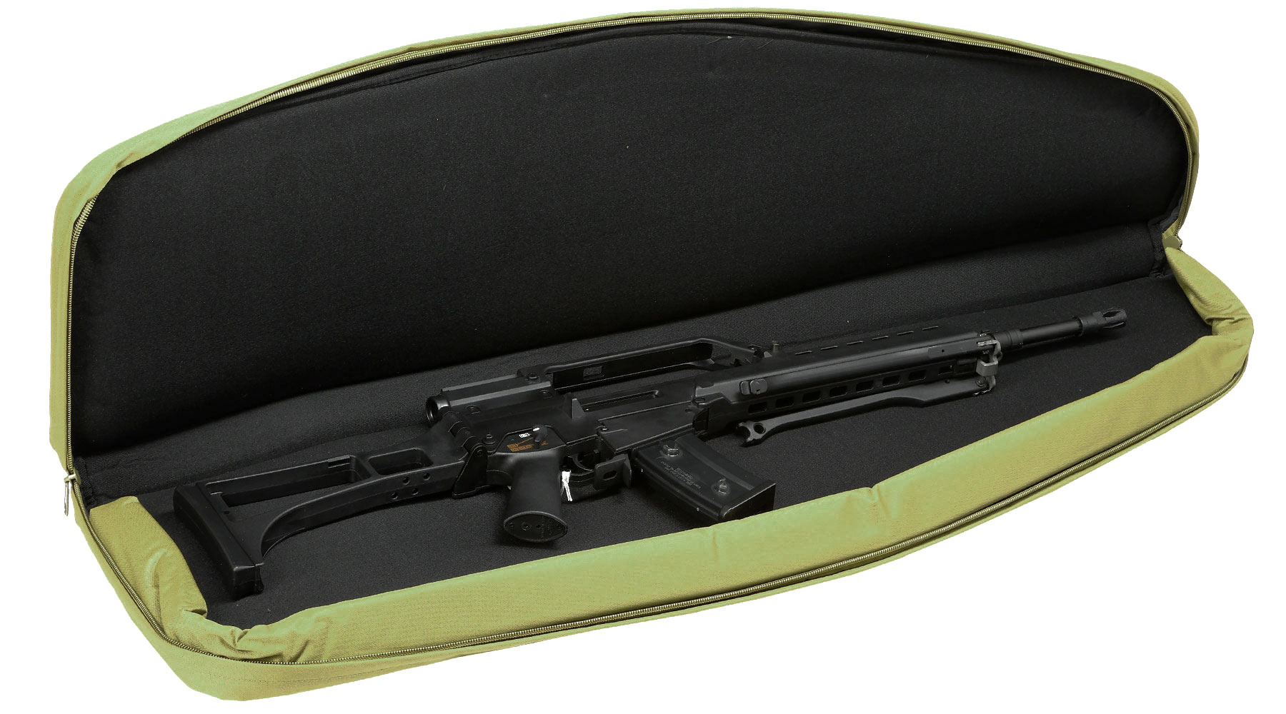 MAX Tactical 122 cm Heavy Duty Single Soft Rifle Bag / Gewehr-Futteral f. ein Gewehr mit Zubehr oliv Bild 6