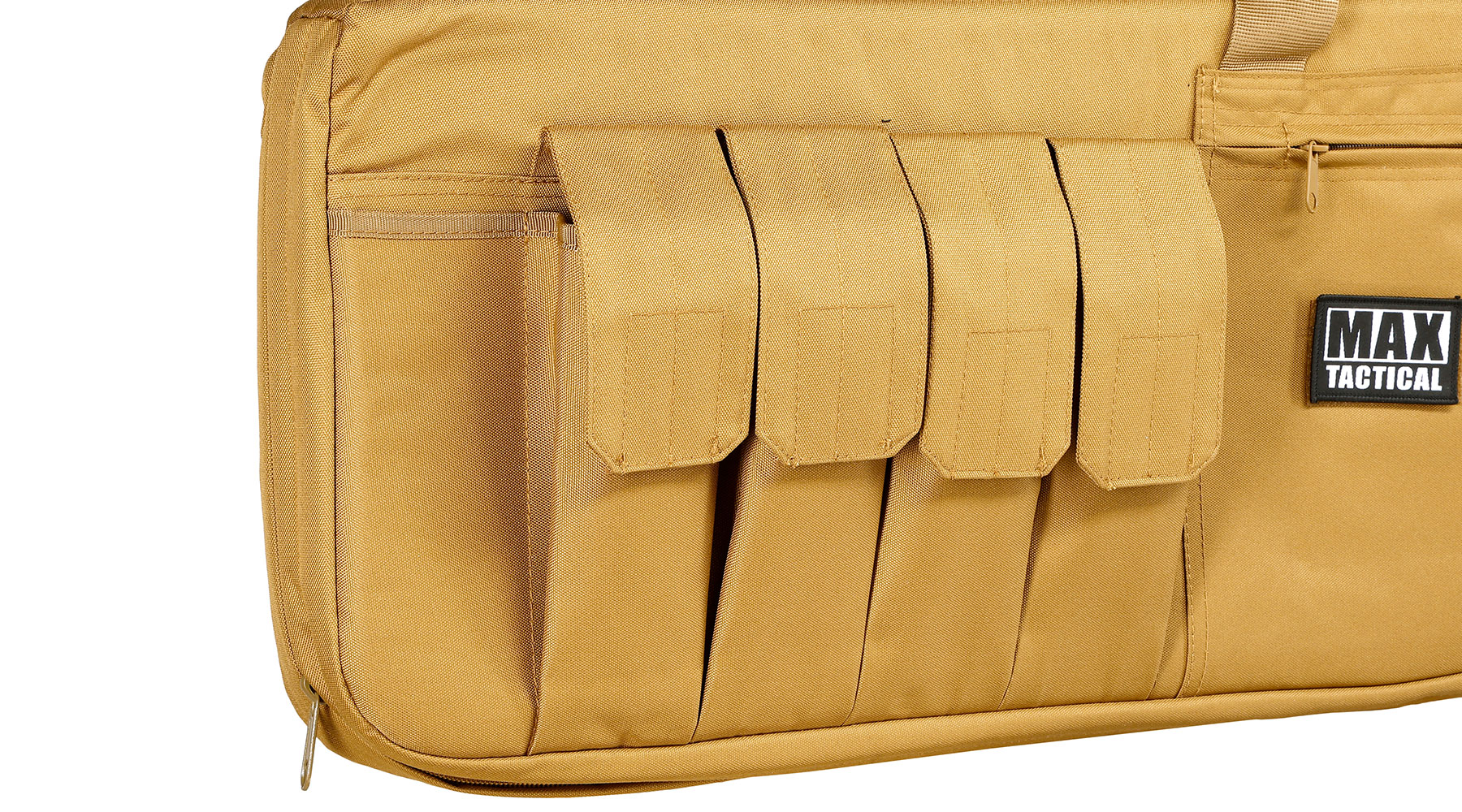 MAX Tactical 122 cm Heavy Duty Single Soft Rifle Bag / Gewehr-Futteral f. ein Gewehr mit Zubehör tan Bild 7