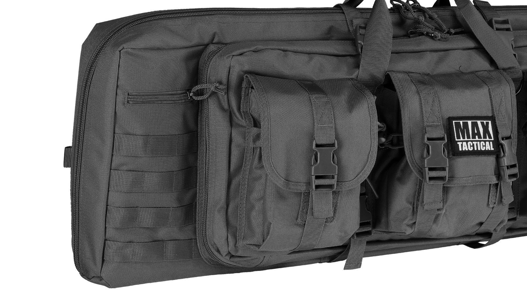 MAX Tactical 94 cm Heavy Duty Deluxe Single Soft Rifle Bag / Gewehr-Futteral f.  ein Gewehre mit Zubehr schwarz Bild 8