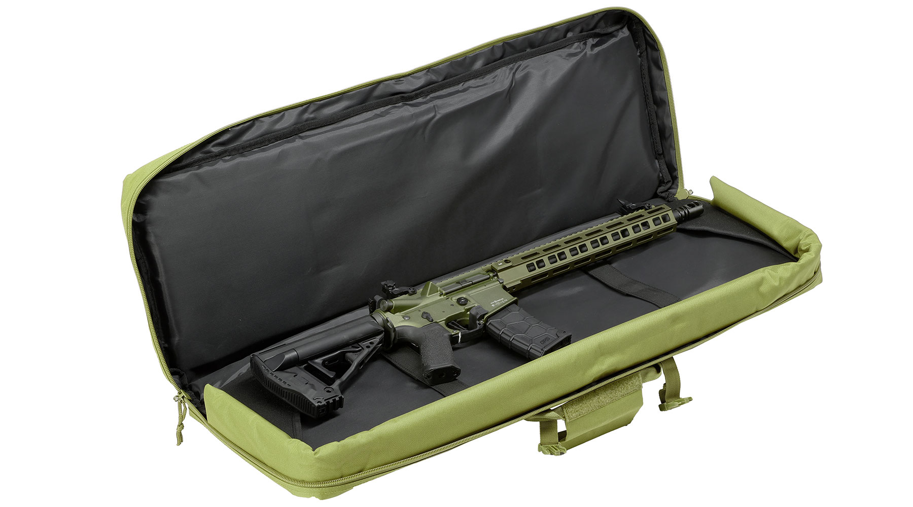 MAX Tactical 94 cm Heavy Duty Deluxe Single Soft Rifle Bag / Gewehr-Futteral f. ein Gewehre mit Zubehr oliv Bild 4